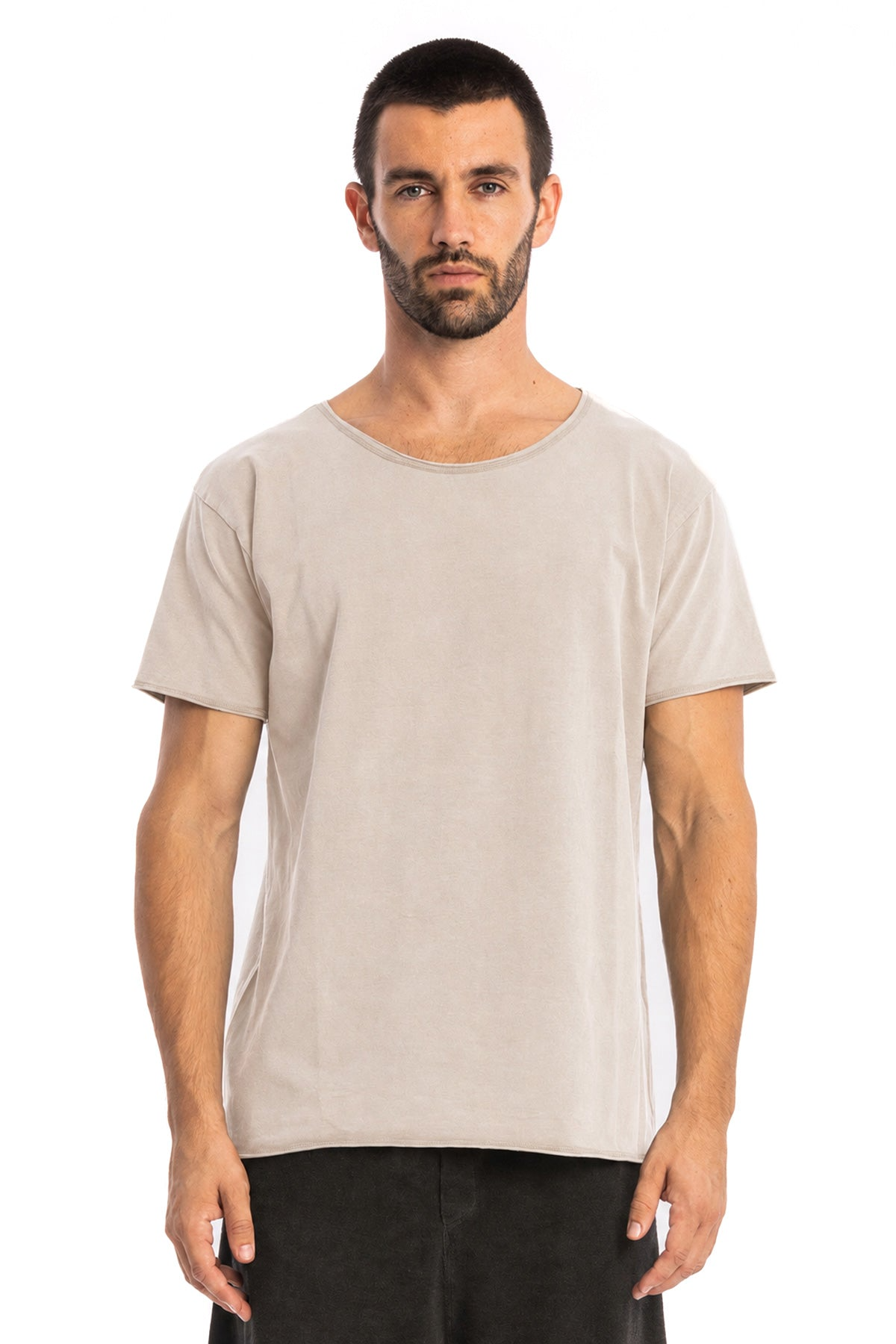 RAVENS VIEW IBIZA Herren vegan T-Shirt Cut Ash Stone