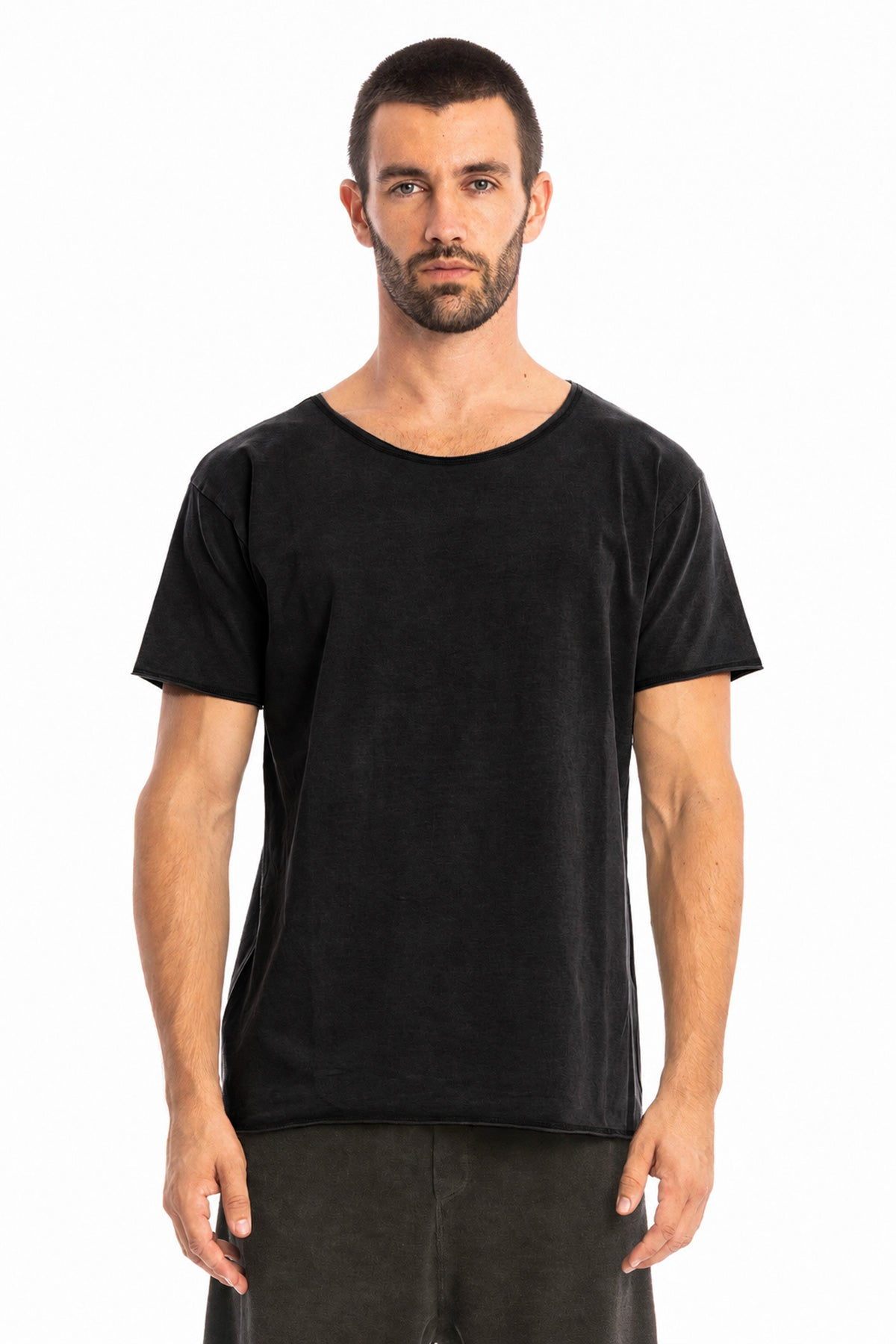 RAVENS VIEW IBIZA Herren vegan T-Shirt Cut Black