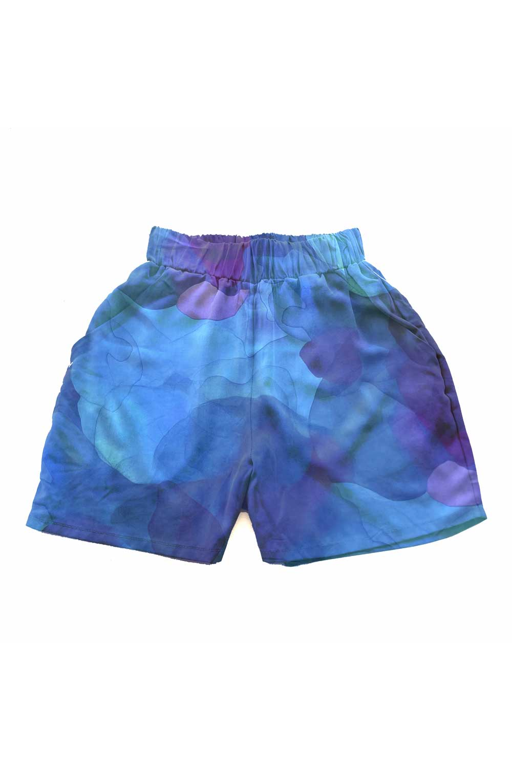 WiDDA Damen vegan Shorts Shorti Dark Clouds Blau