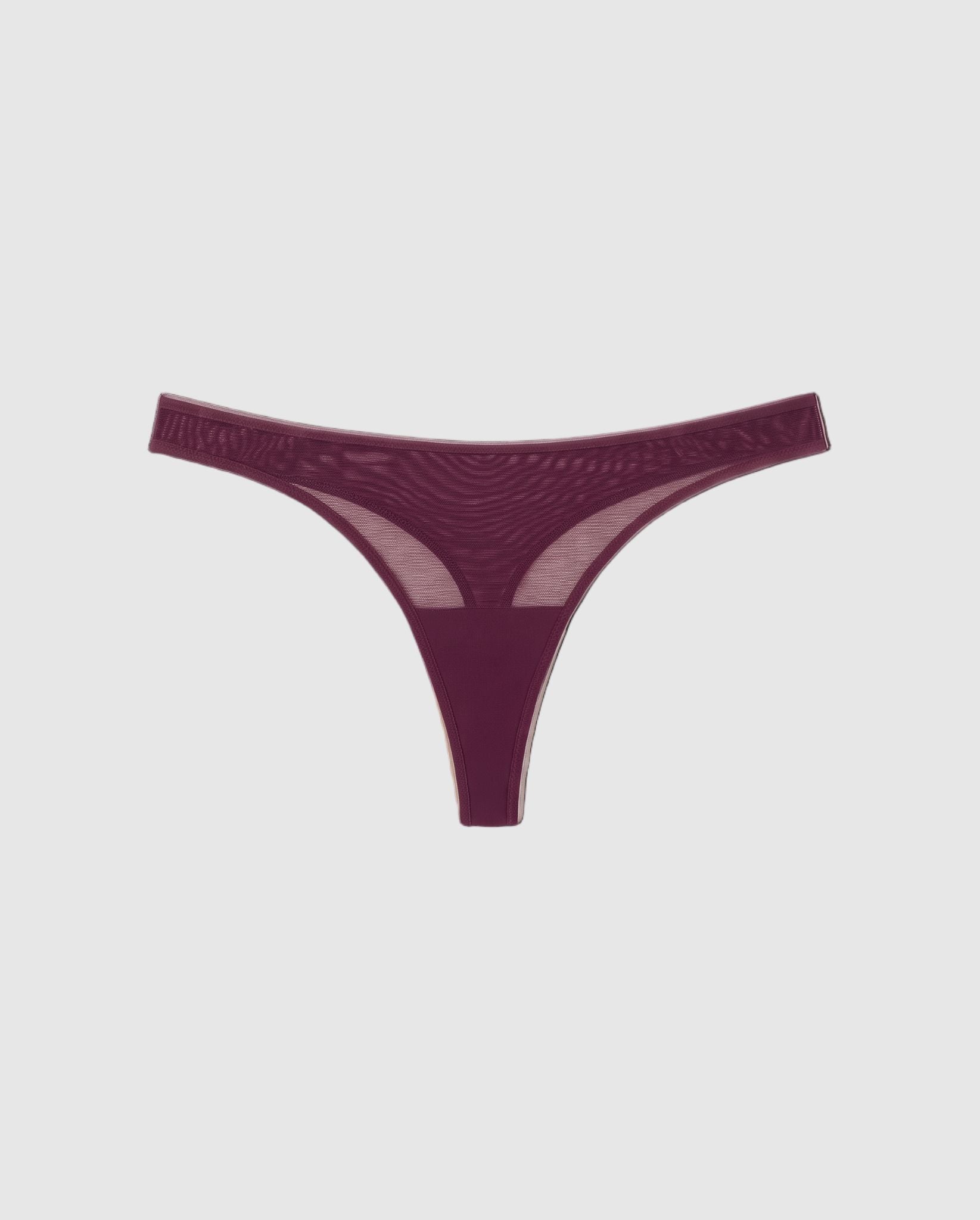 Understatement womens vegan Thong Mesh Dipped Cherry