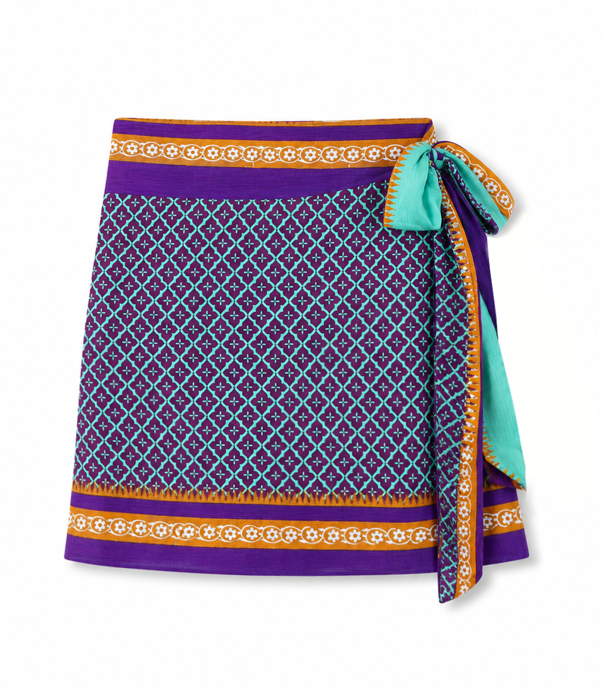el.résidu womens vegan Skirt Amira Purple/ Blue