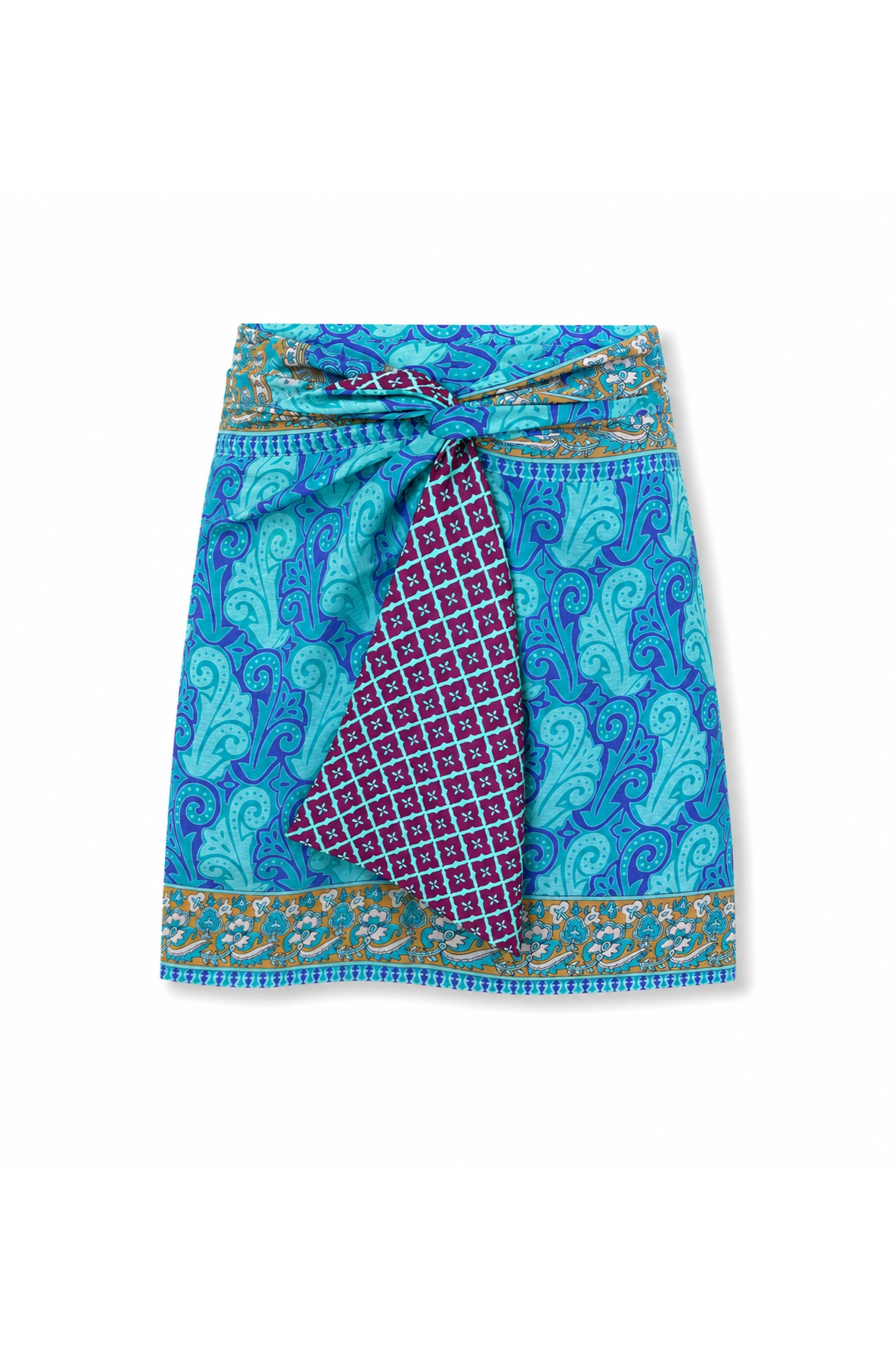 el.résidu womens vegan Skirt Amira Blue/ Dark Purple
