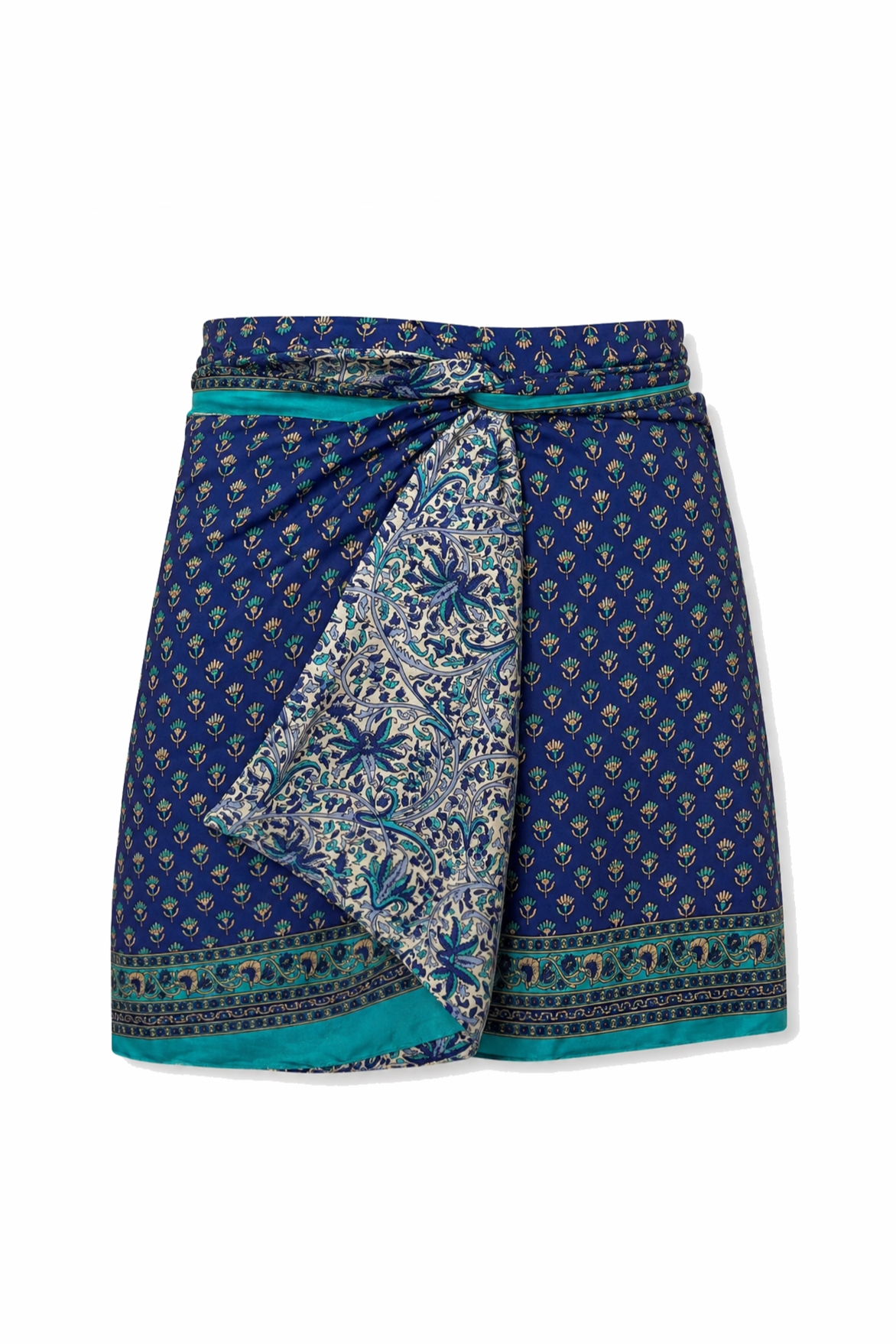 el.résidu womens vegan Skirt Amira Dark Blue/ White