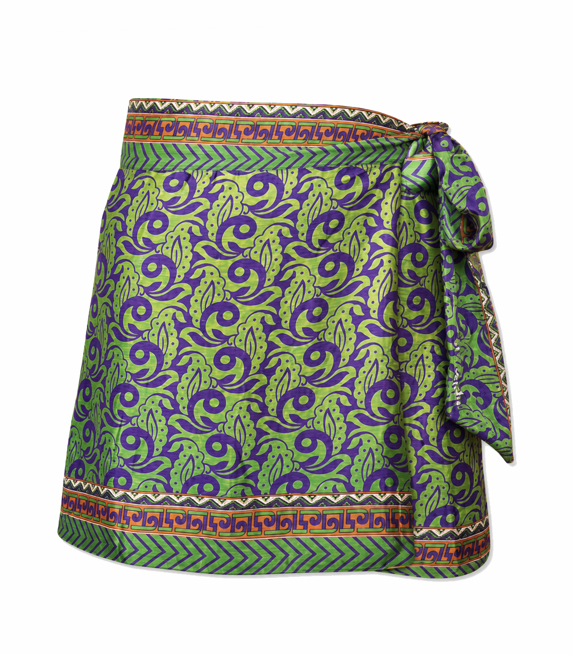 el.résidu womens vegan Skirt Amira Green/ Yellow