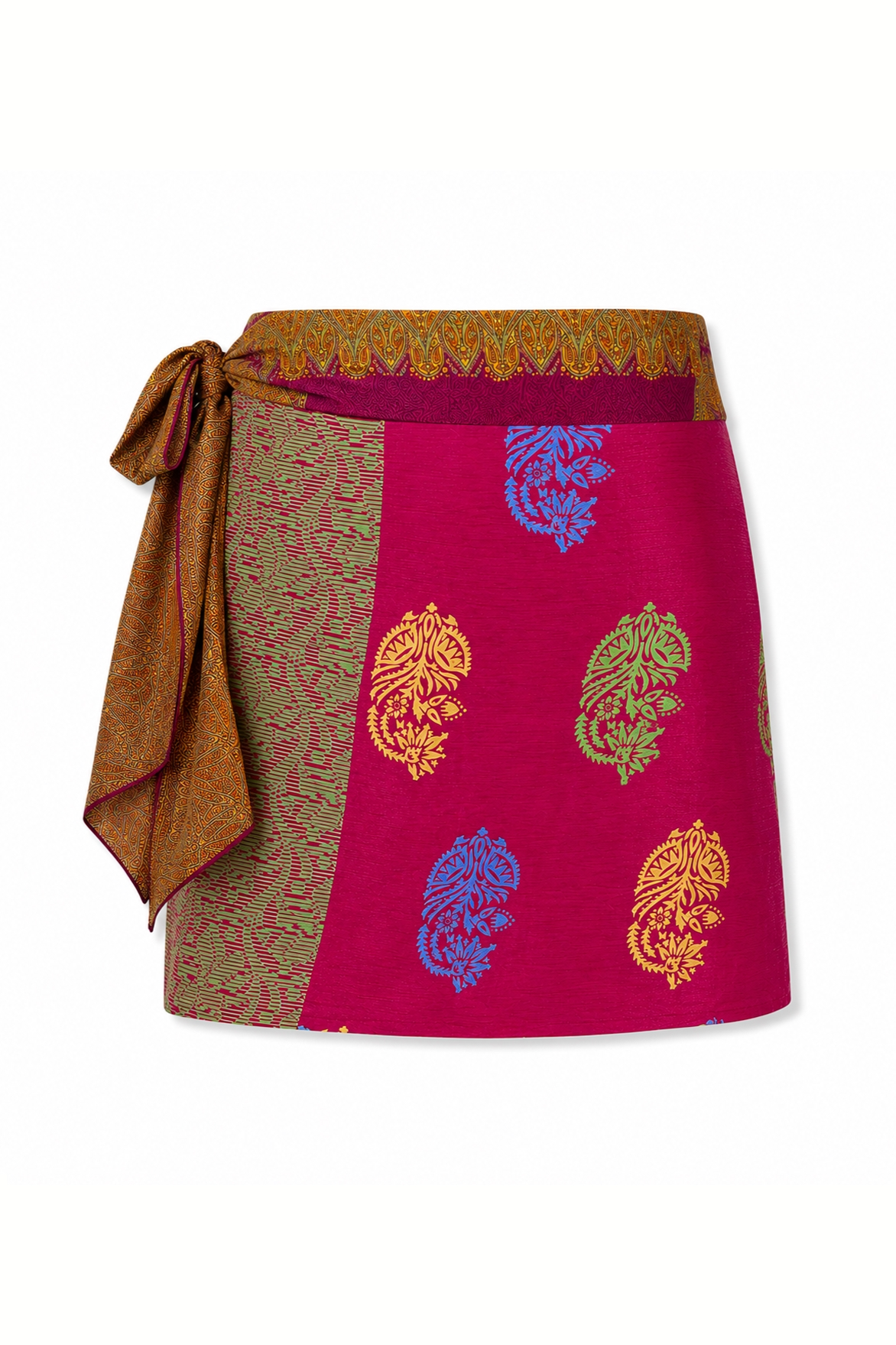 el.résidu womens vegan Skirt Amira Dark Purple/ Dark Red