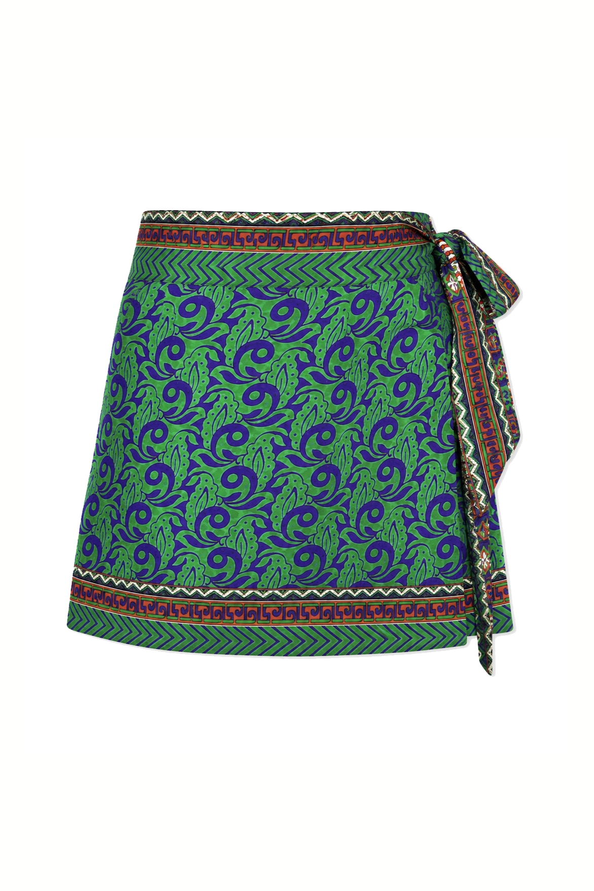 el.résidu womens vegan Skirt Amira Green/ Blue