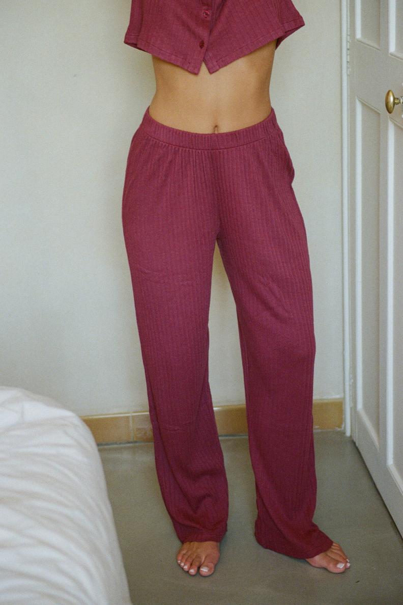 Nénés womens vegan Pants Maud Plum