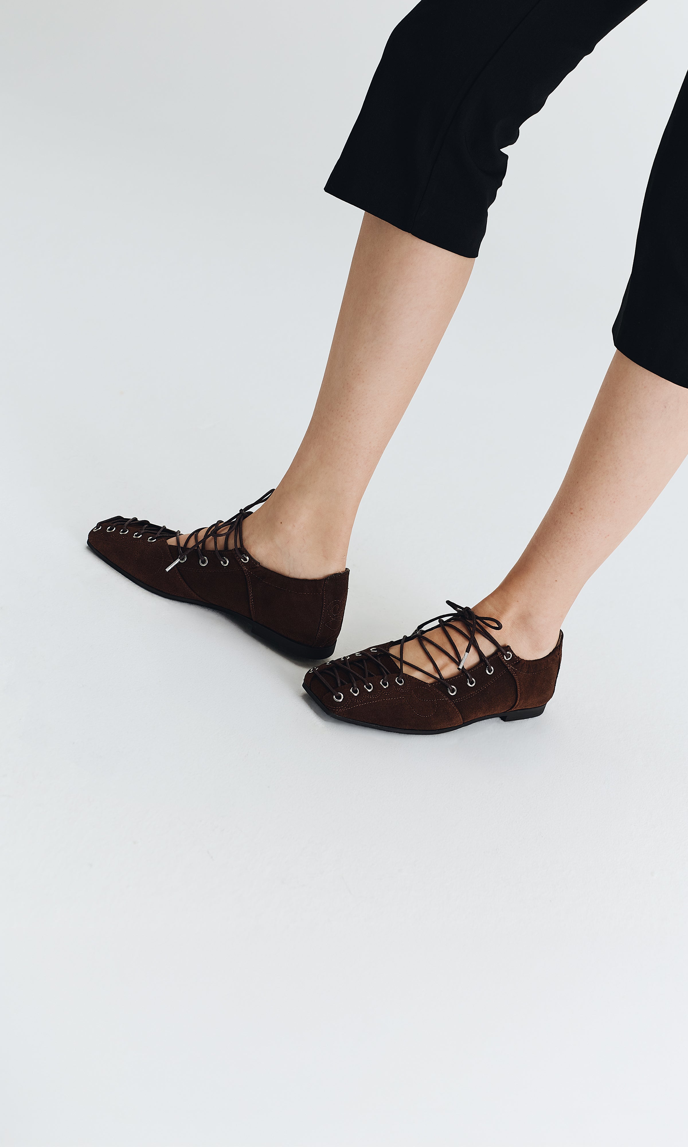 Prev womens vegan Ballet Flats Mae Mahogany