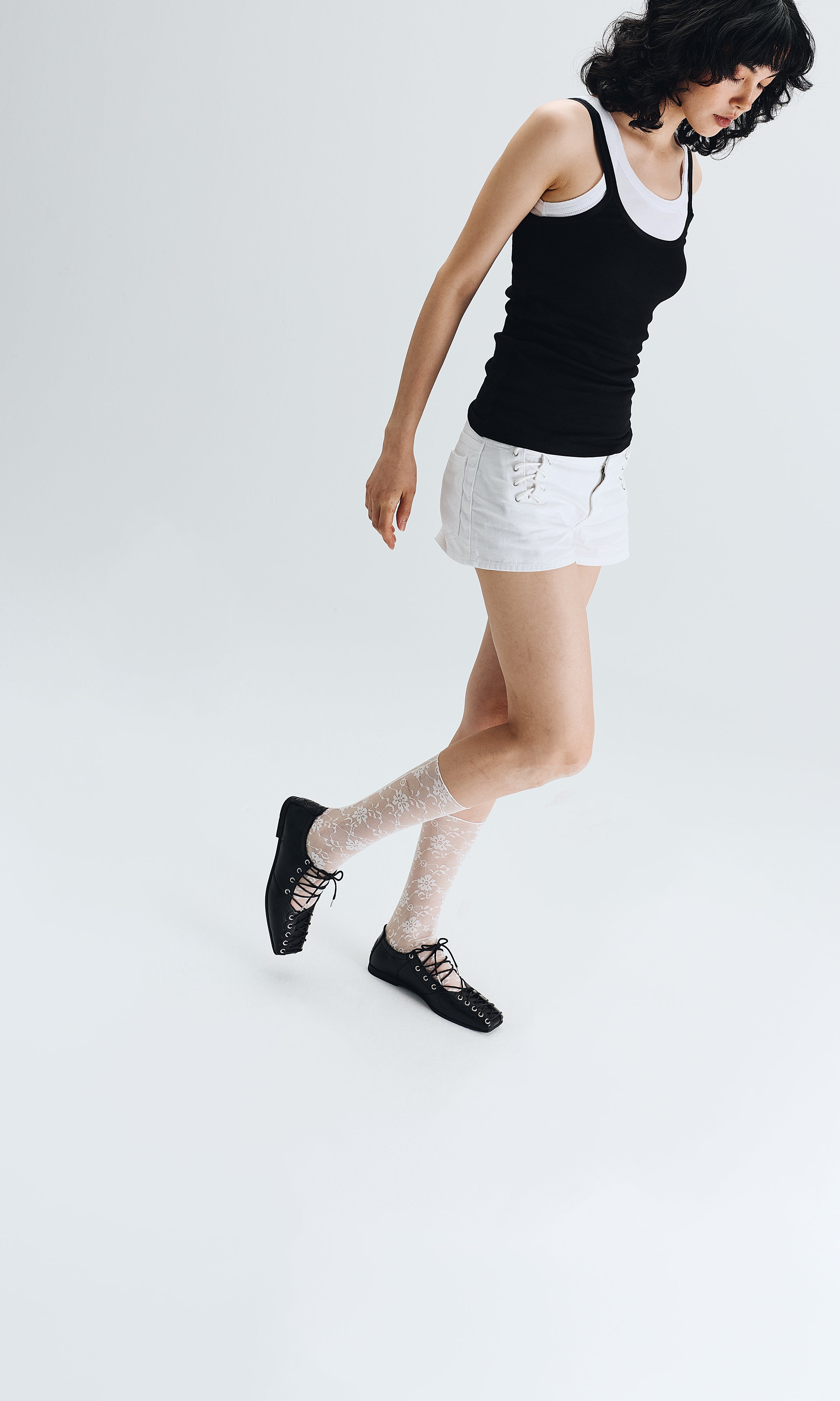 Prev womens vegan Ballet Flats Mae Black