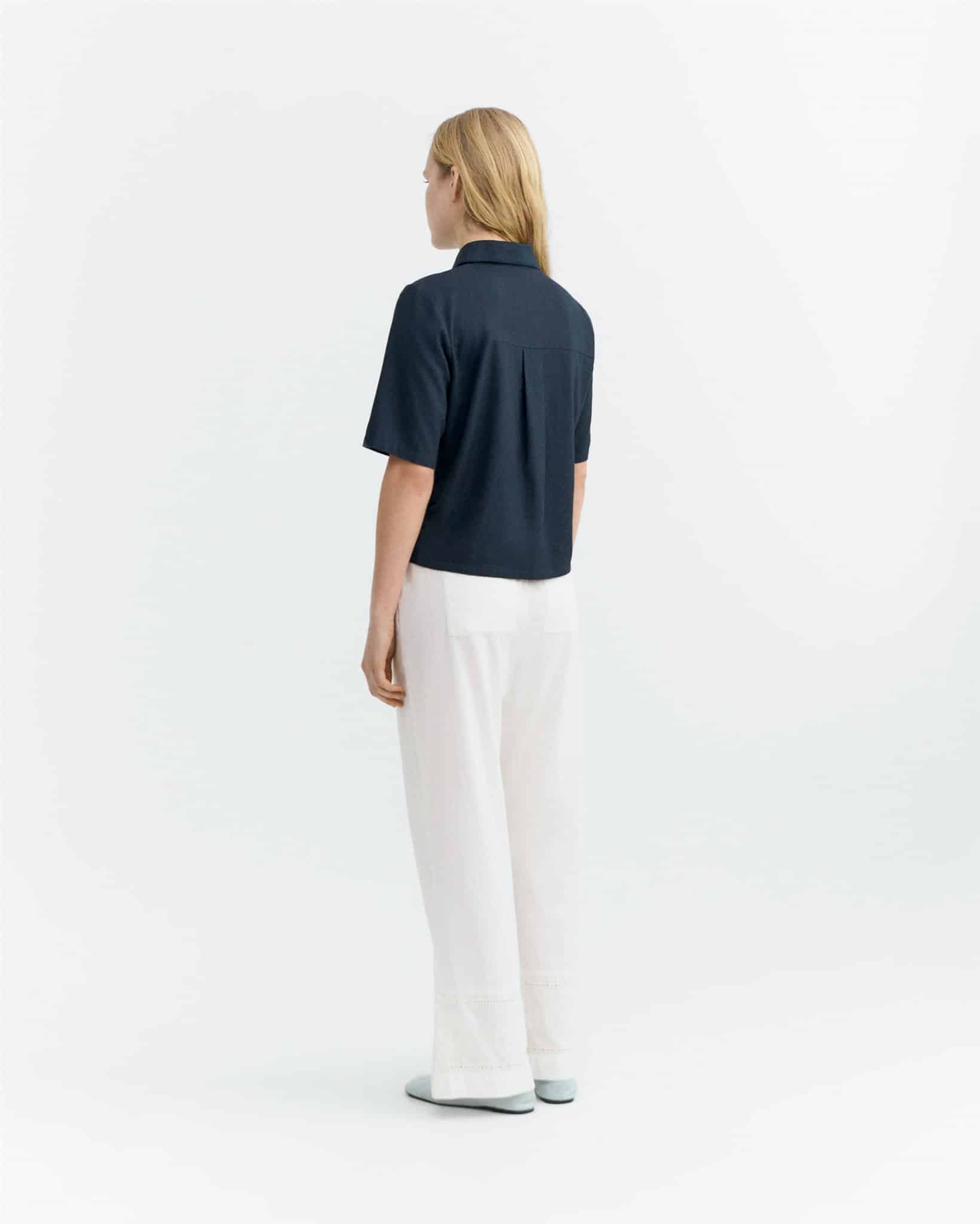 Thinking MU womens vegan Blouse Ane Blue