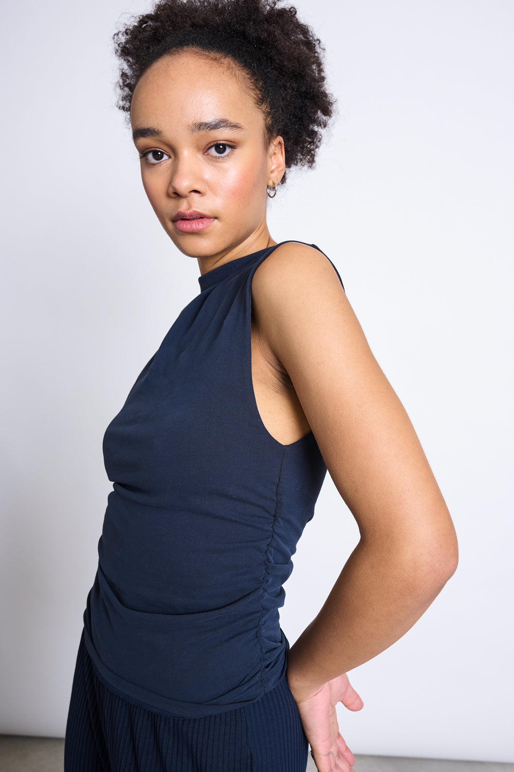 JAN N JUNE JAN 'N JUNE Damen vegan Top Mit R&Atilde;&frac14;schen Rafo Nightfall