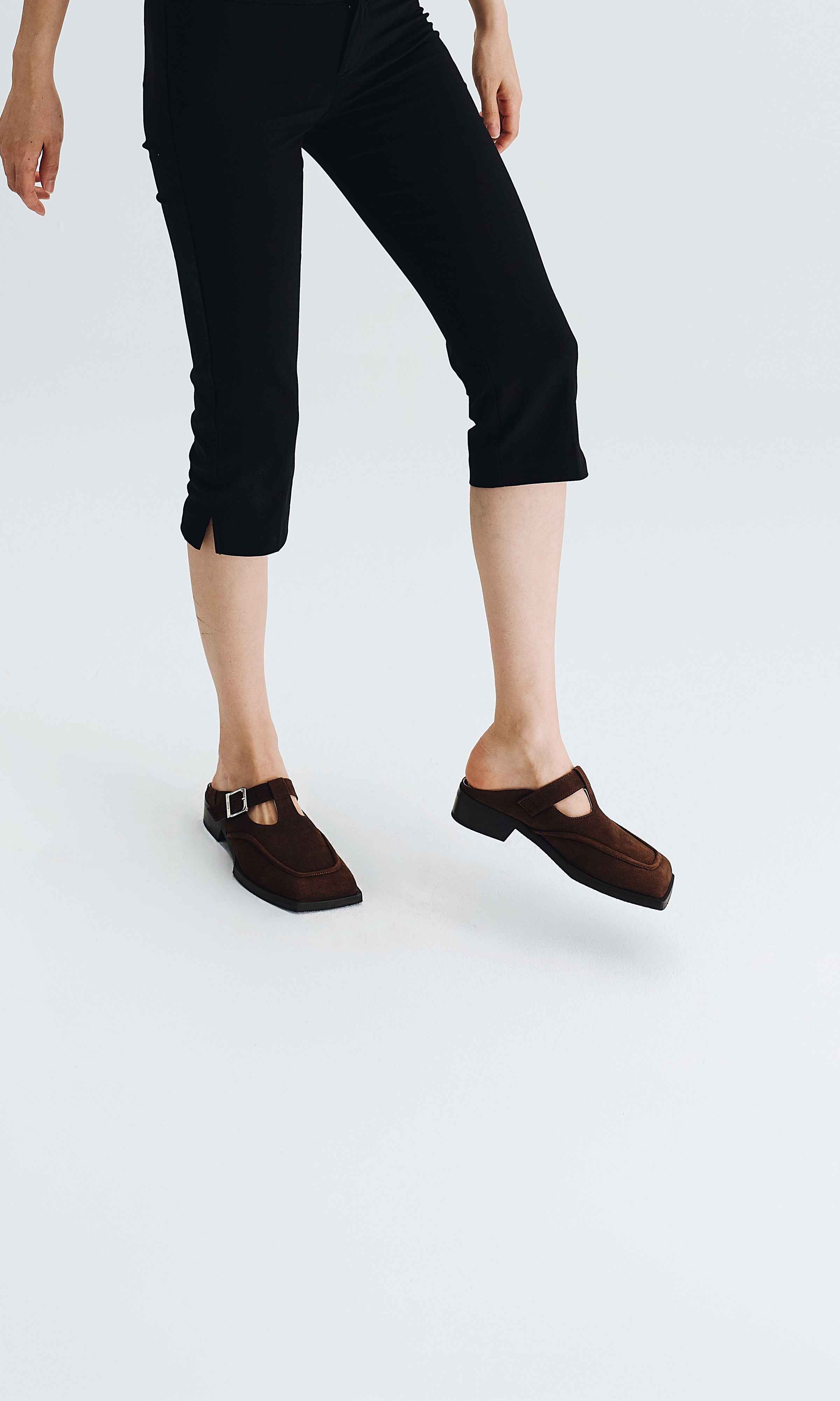 Prev womens vegan Mules Lou Mahogany