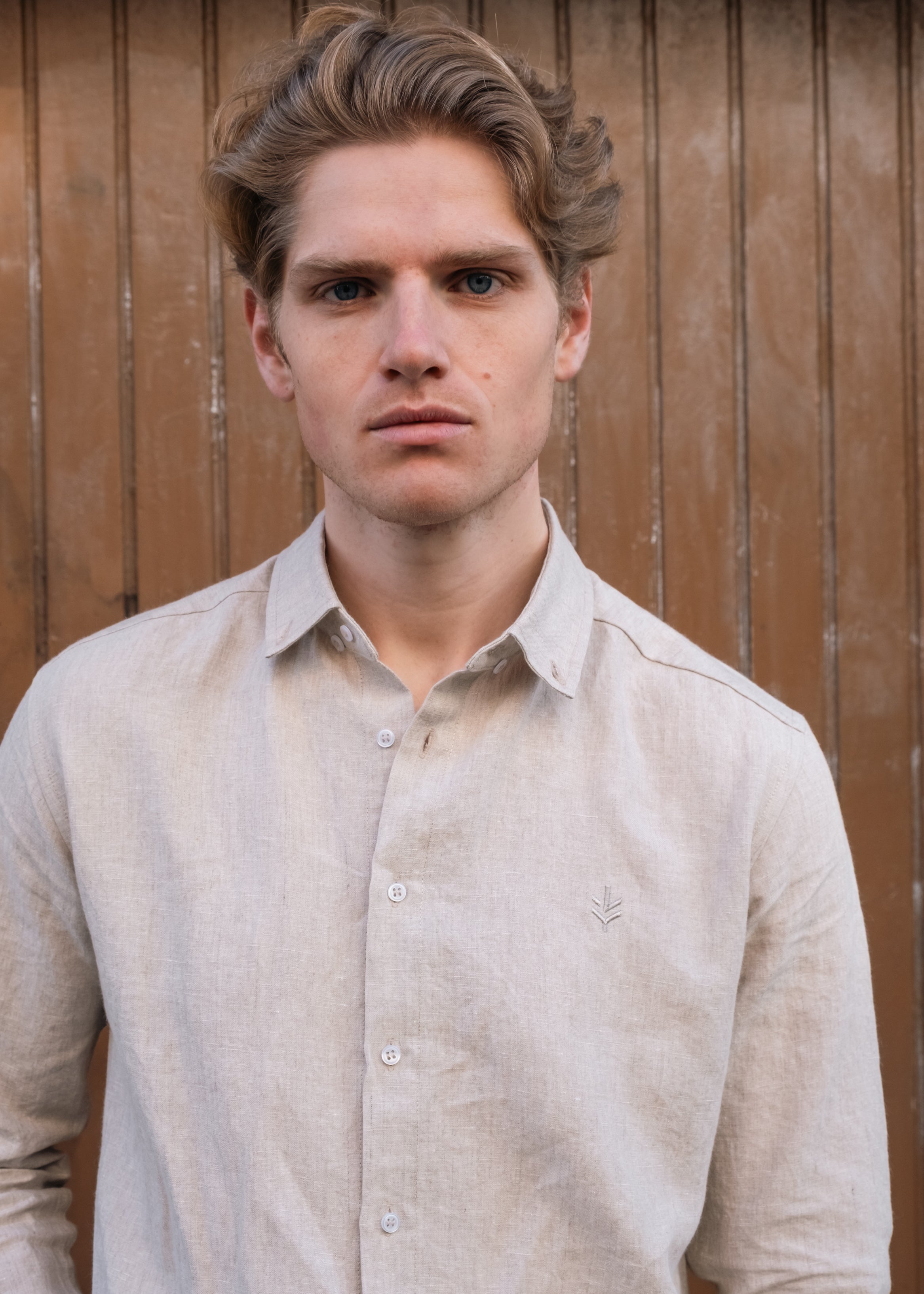 Lucid Collective men vegan Shirt Legacy Oatmeal