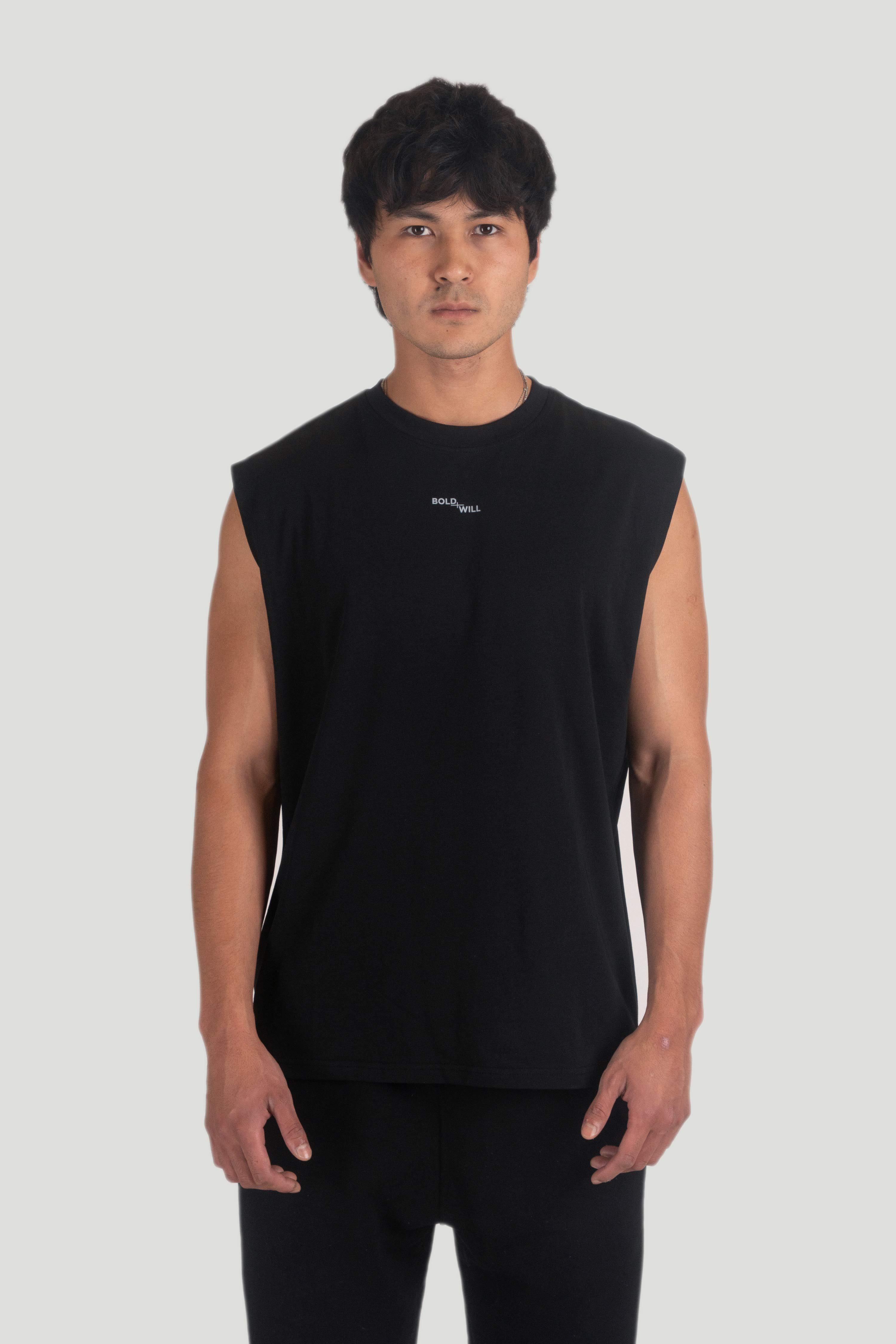 Boldwill men vegan Tank Top Black