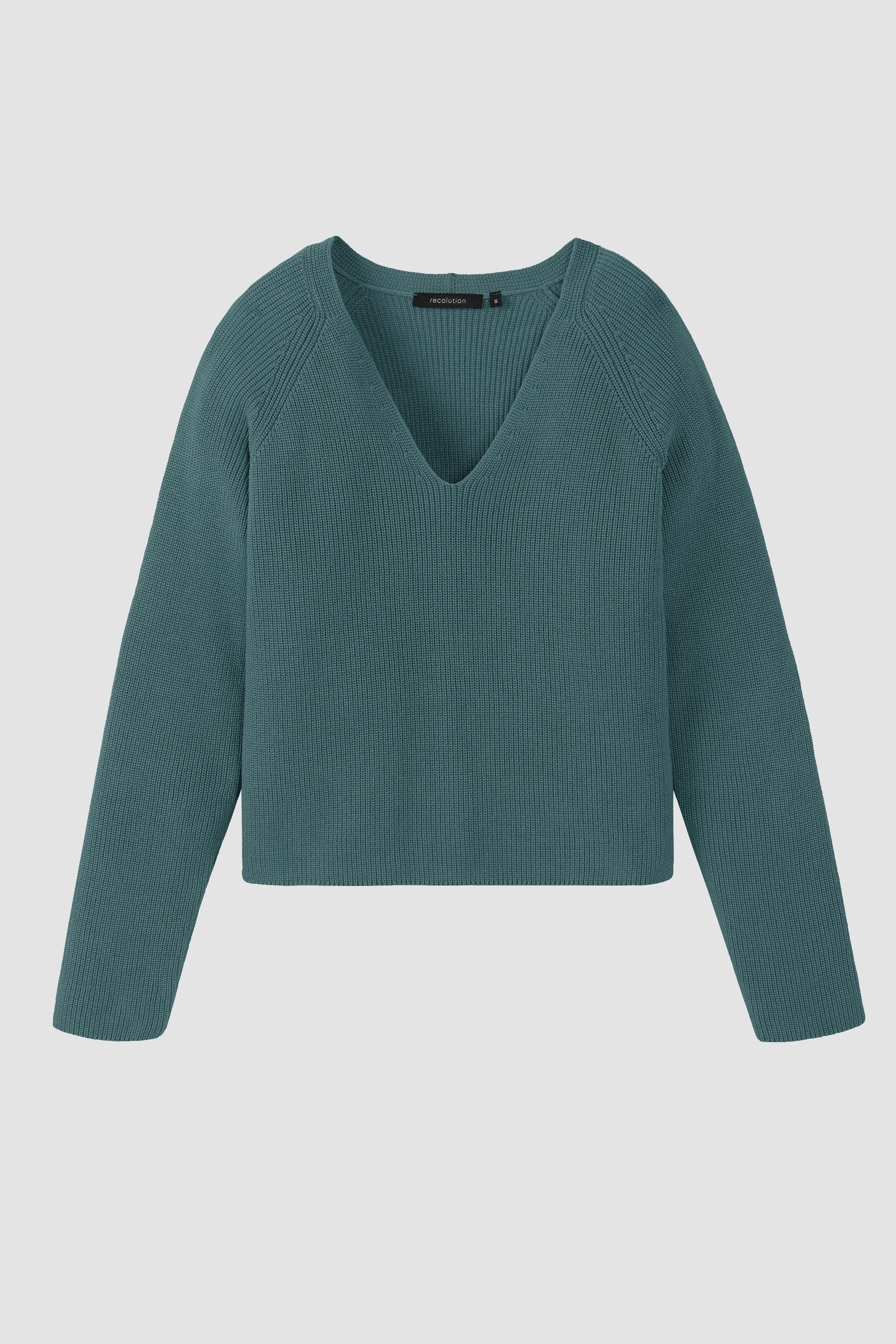 Recolution Damen vegan Pullover Arugula Teal