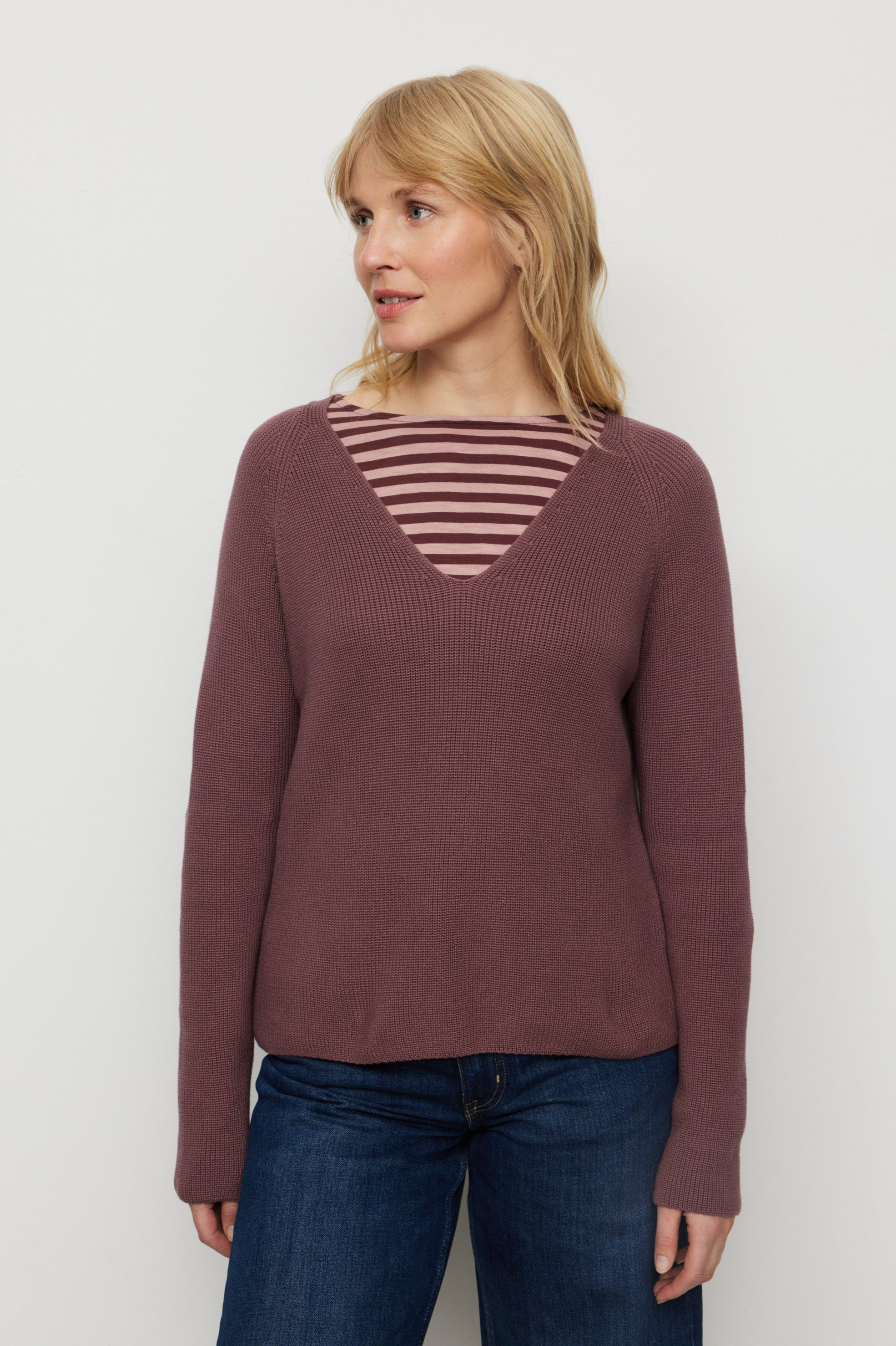 Recolution Damen vegan Pullover Arugula Wild Berry