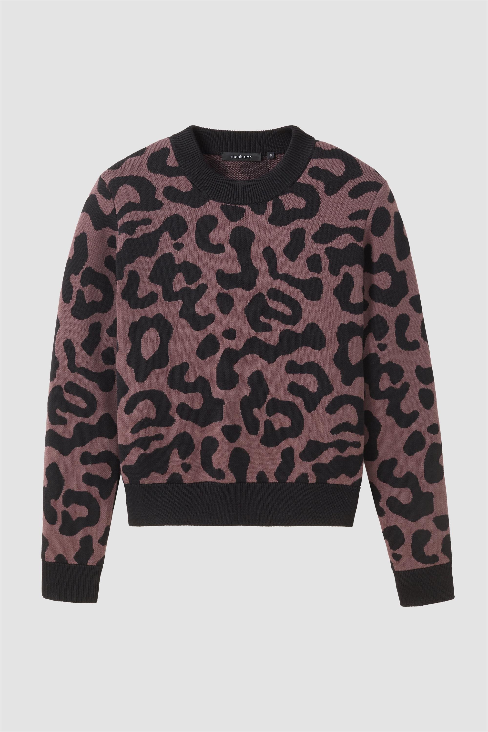 Recolution Damen vegan Pullover Pistia Leo Dark Grape