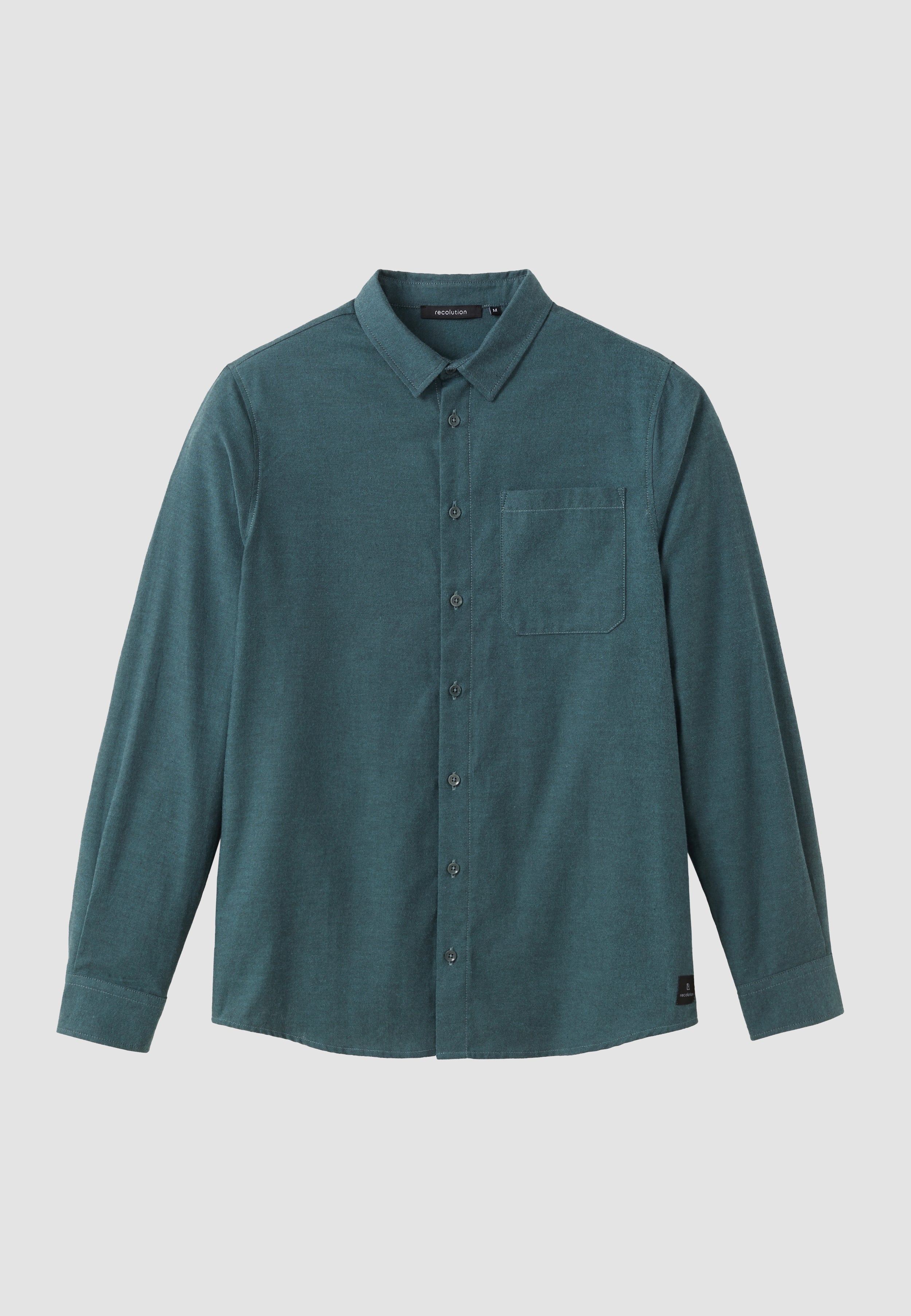 Recolution men vegan Shirt Lentil Deep Green