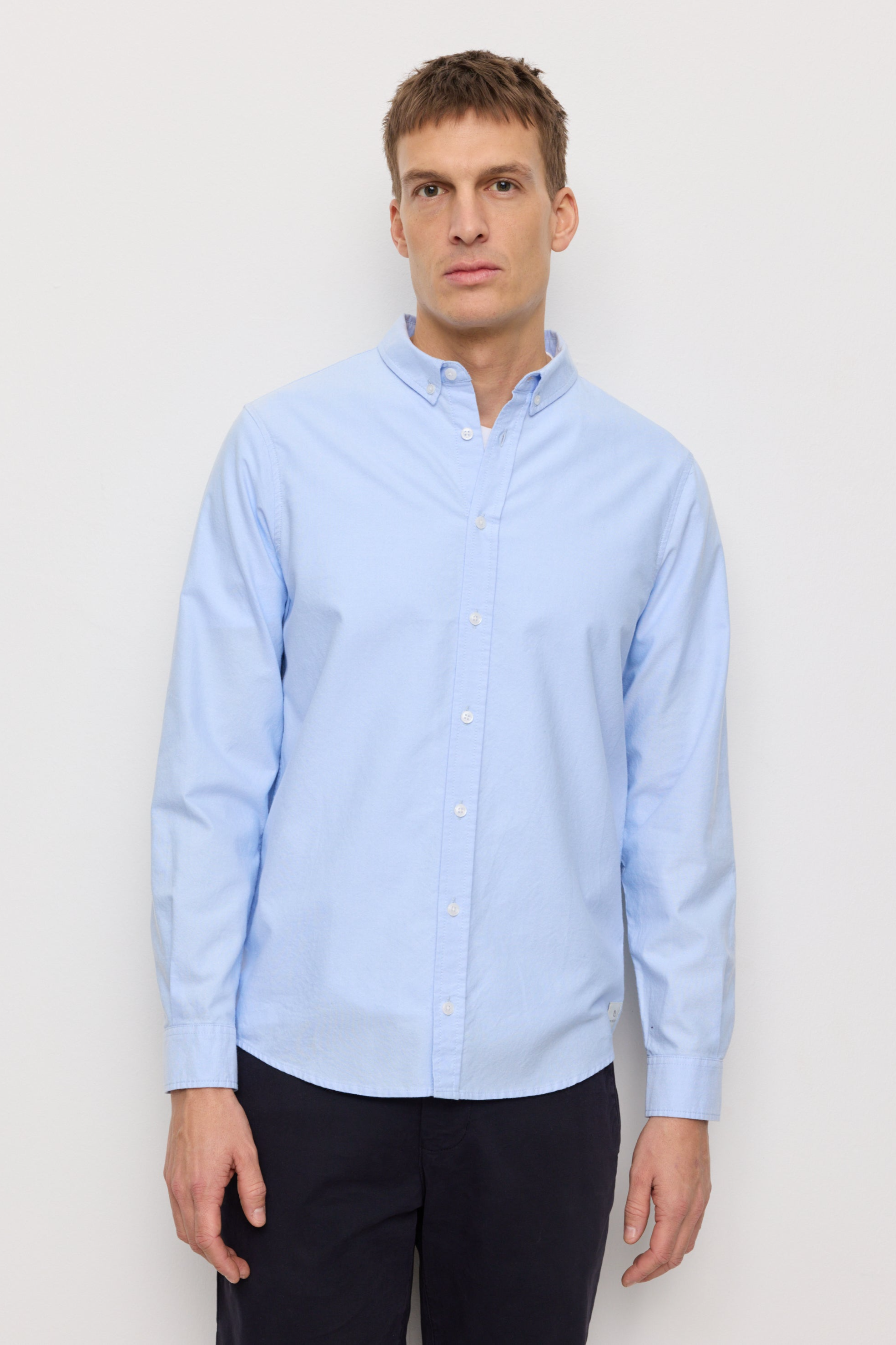 Recolution Herren vegan Hemd In Fichtenblau