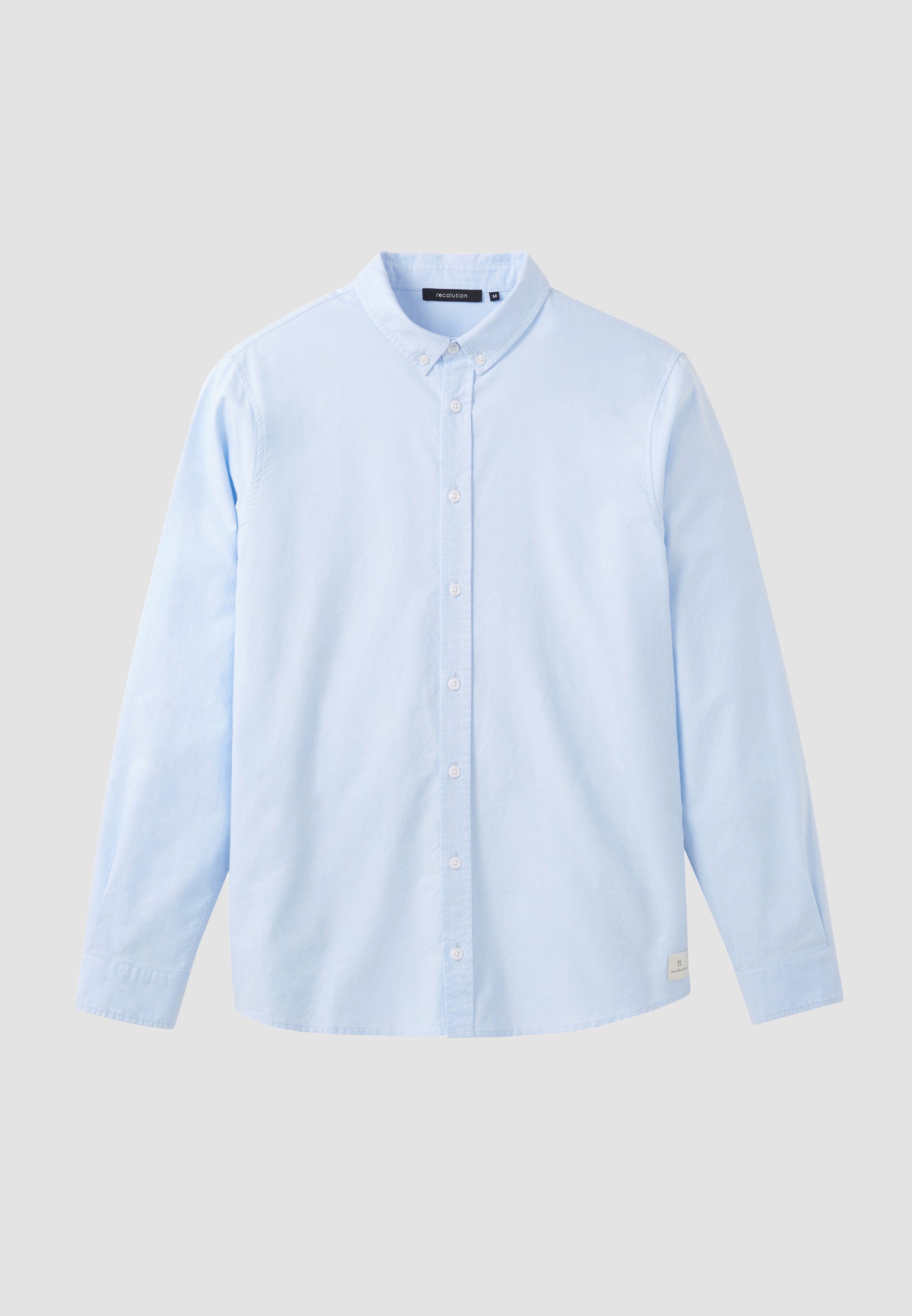 Recolution men vegan Shirt Spruce Blue