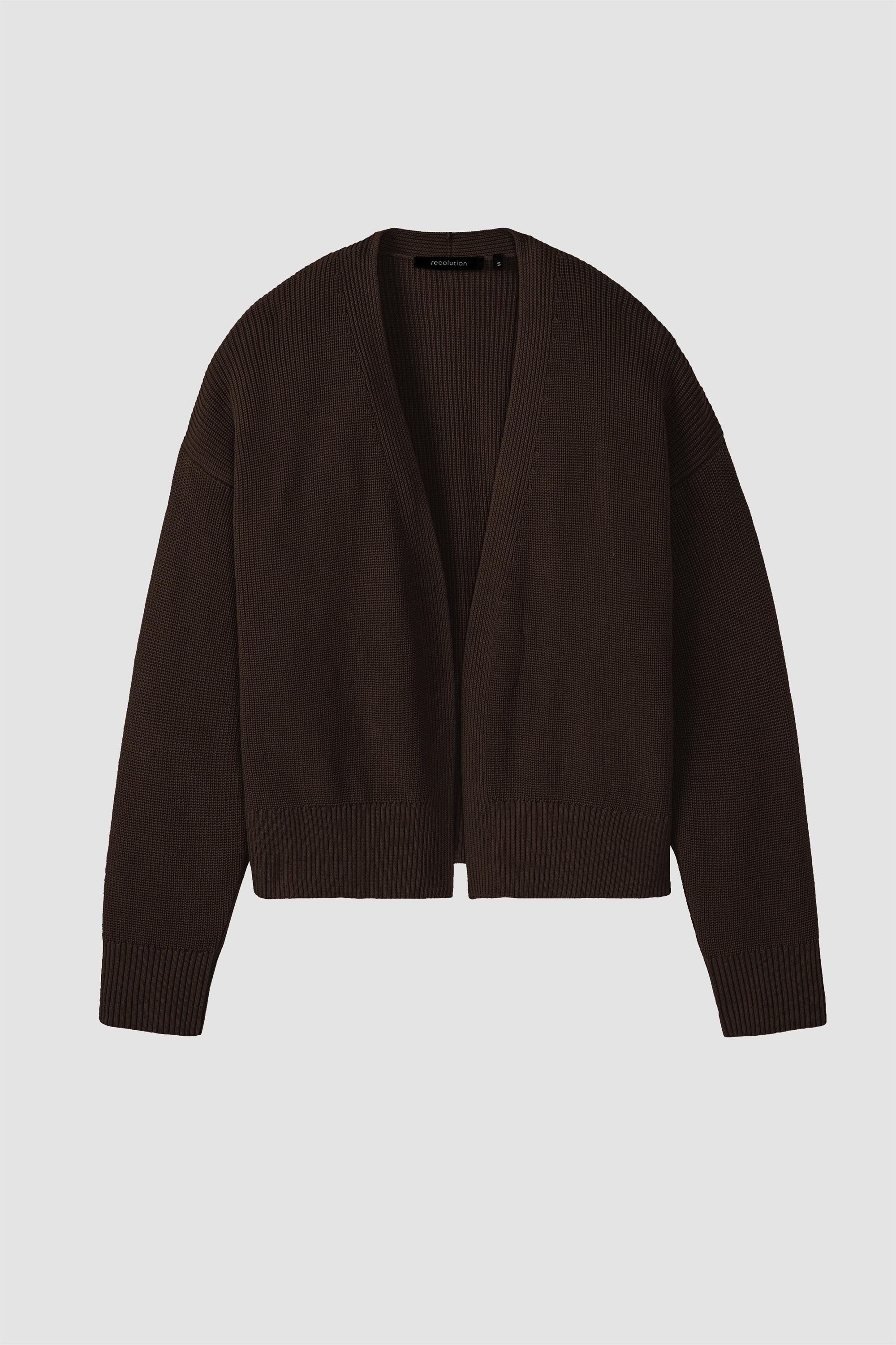 Recolution Damen vegan Strickjacke Moringa Chocolate