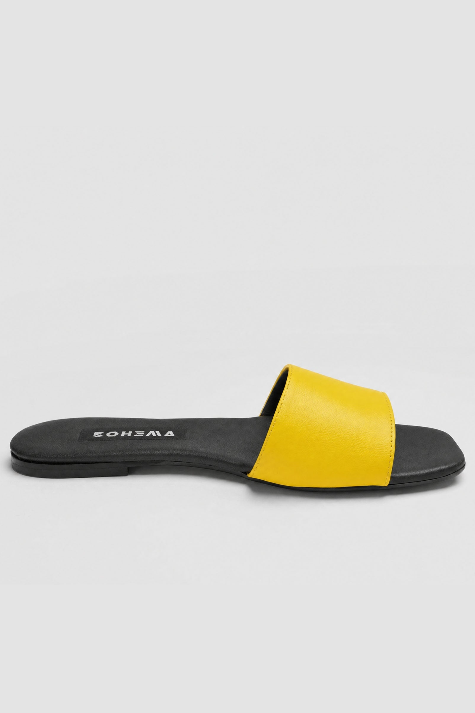 BOHEMA Damen vegan Slides Mellow Yellow