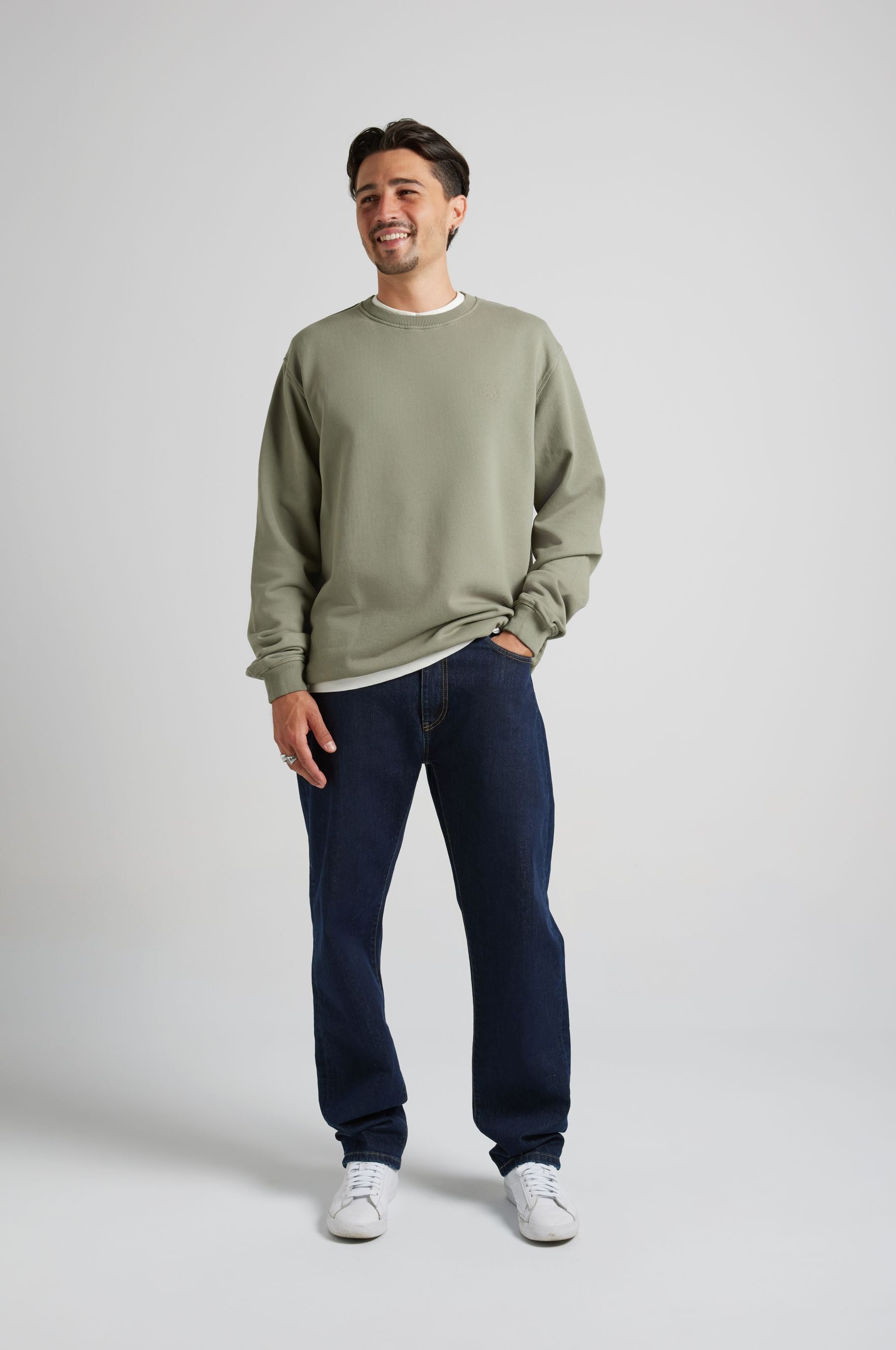 Trendsplant men vegan Sweatshirt Essential Agave Green