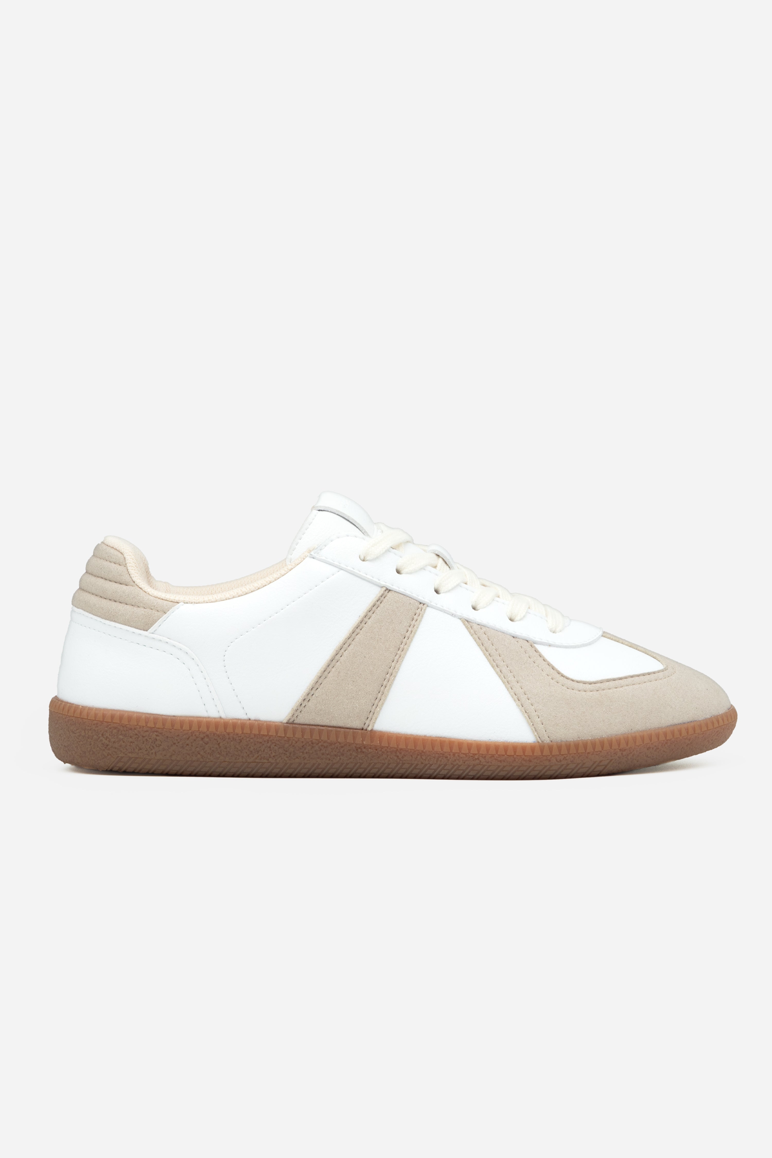 QURC Herren vegan Sneaker Army Trainer Wei&Atilde;Ÿ