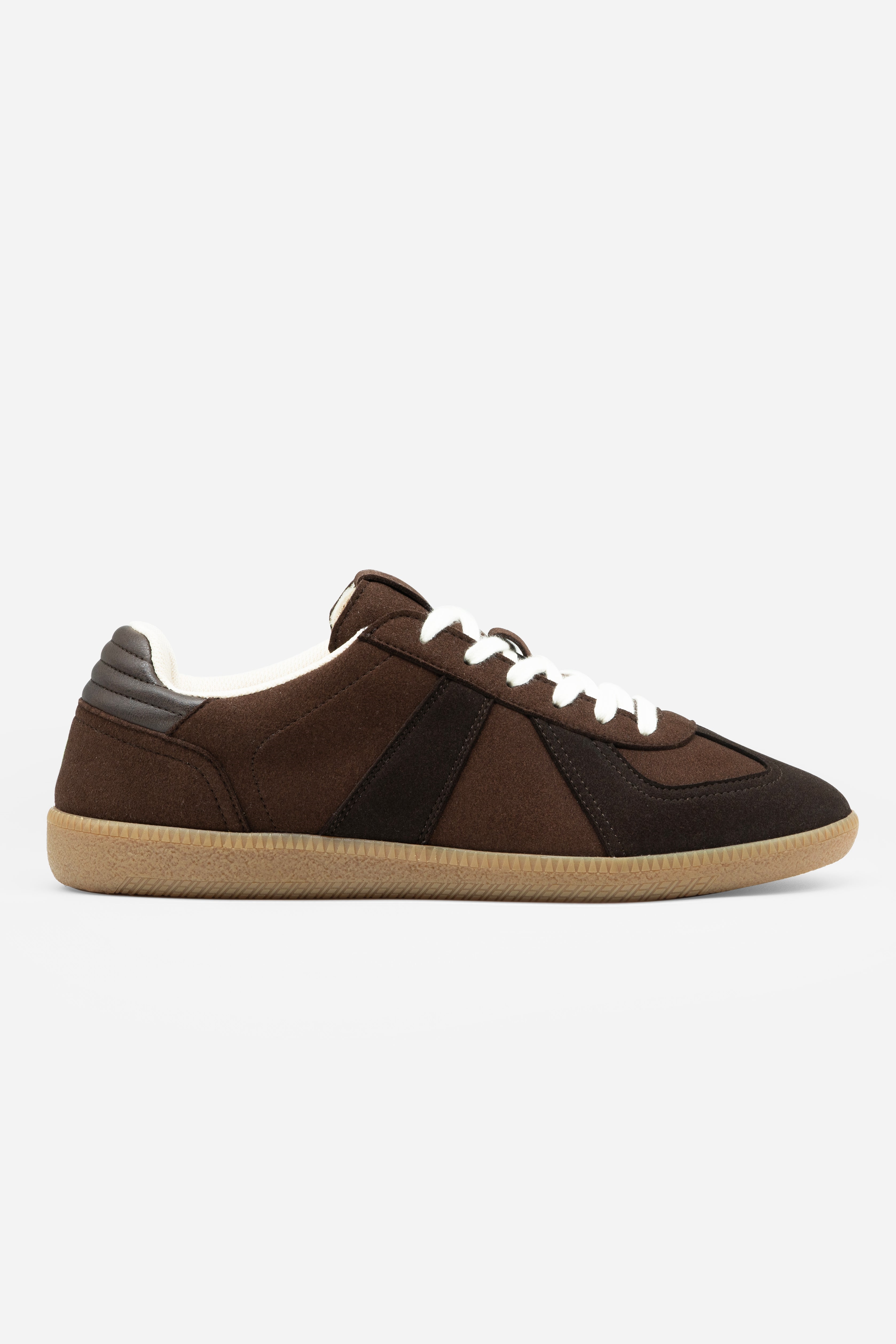 QURC Herren vegan Sneaker Army Trainer Braun