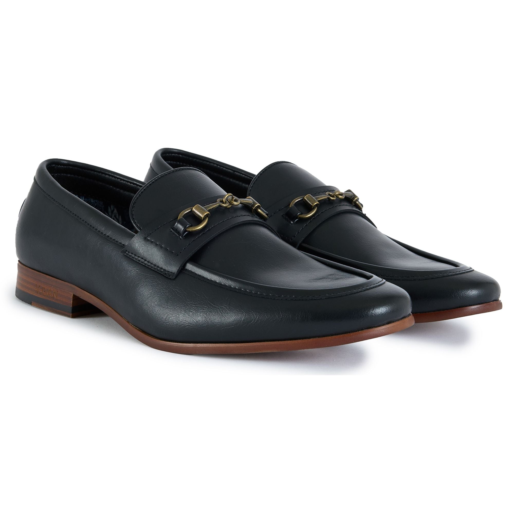 V.GAN men vegan Loafers Cappuccino Black
