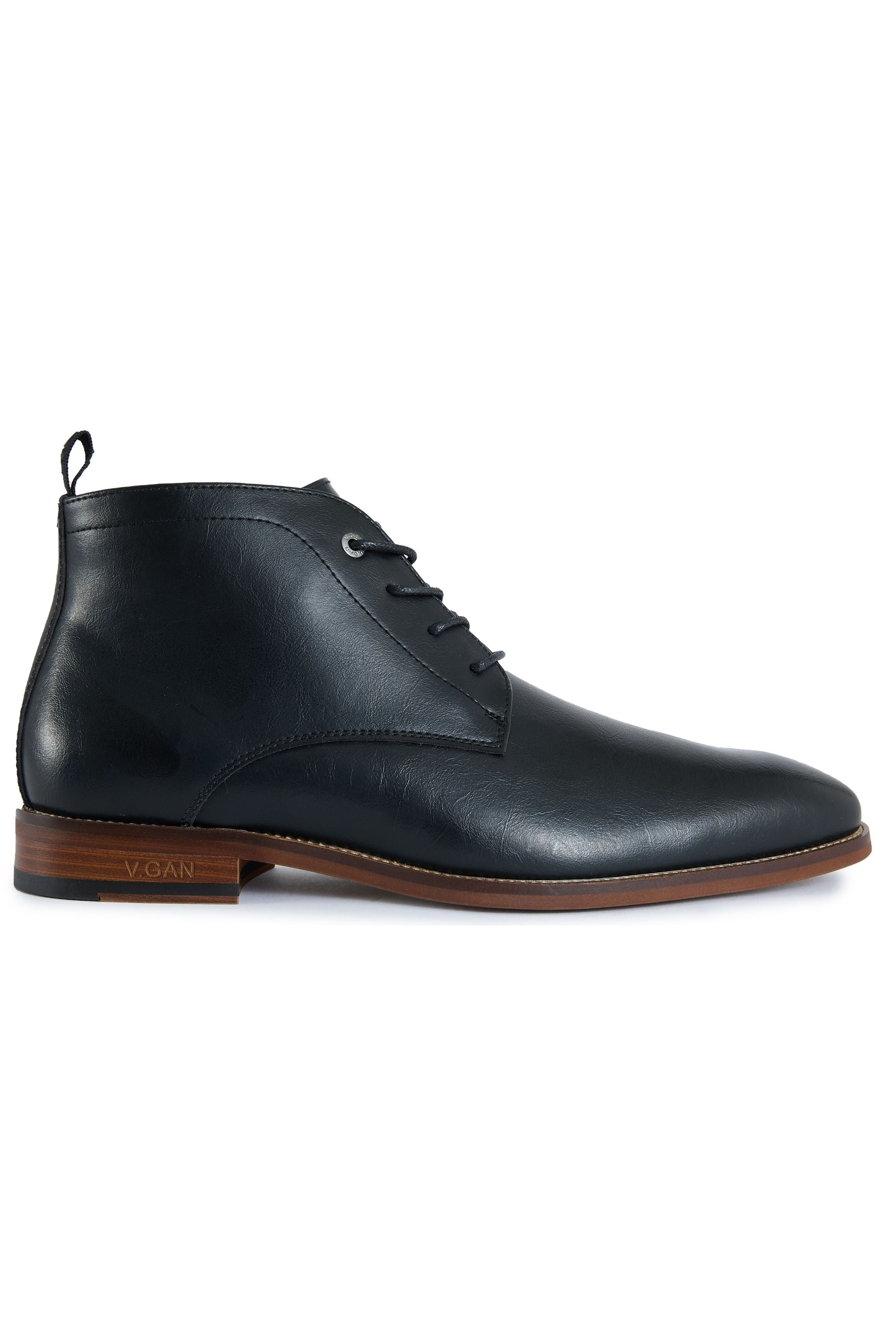 V.GAN men vegan Boots Espresso Chukka Black