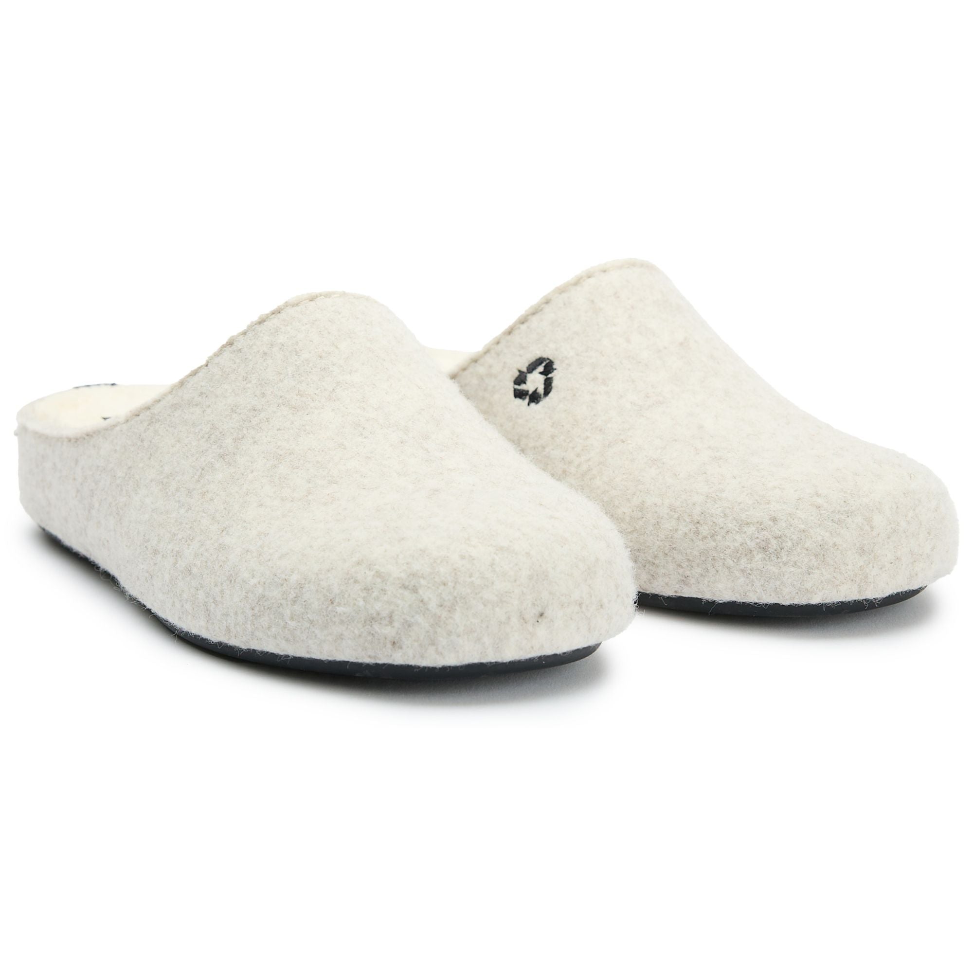 V.GAN womens vegan Slippers Mule Women Date White