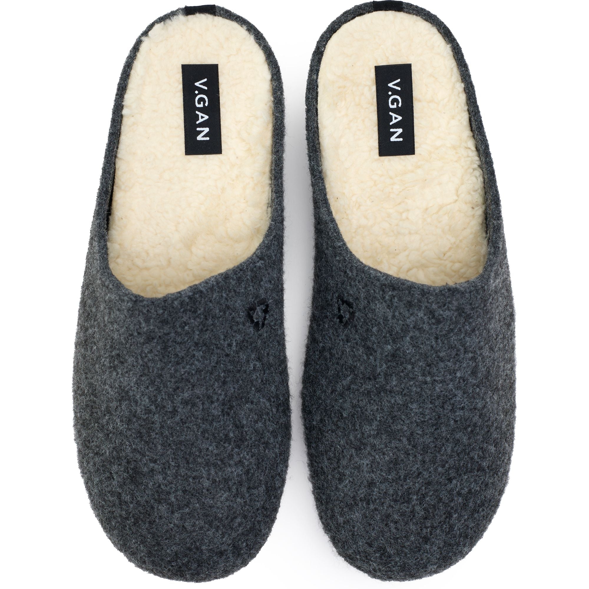 V.GAN men vegan Slippers Mule Men Date Grey