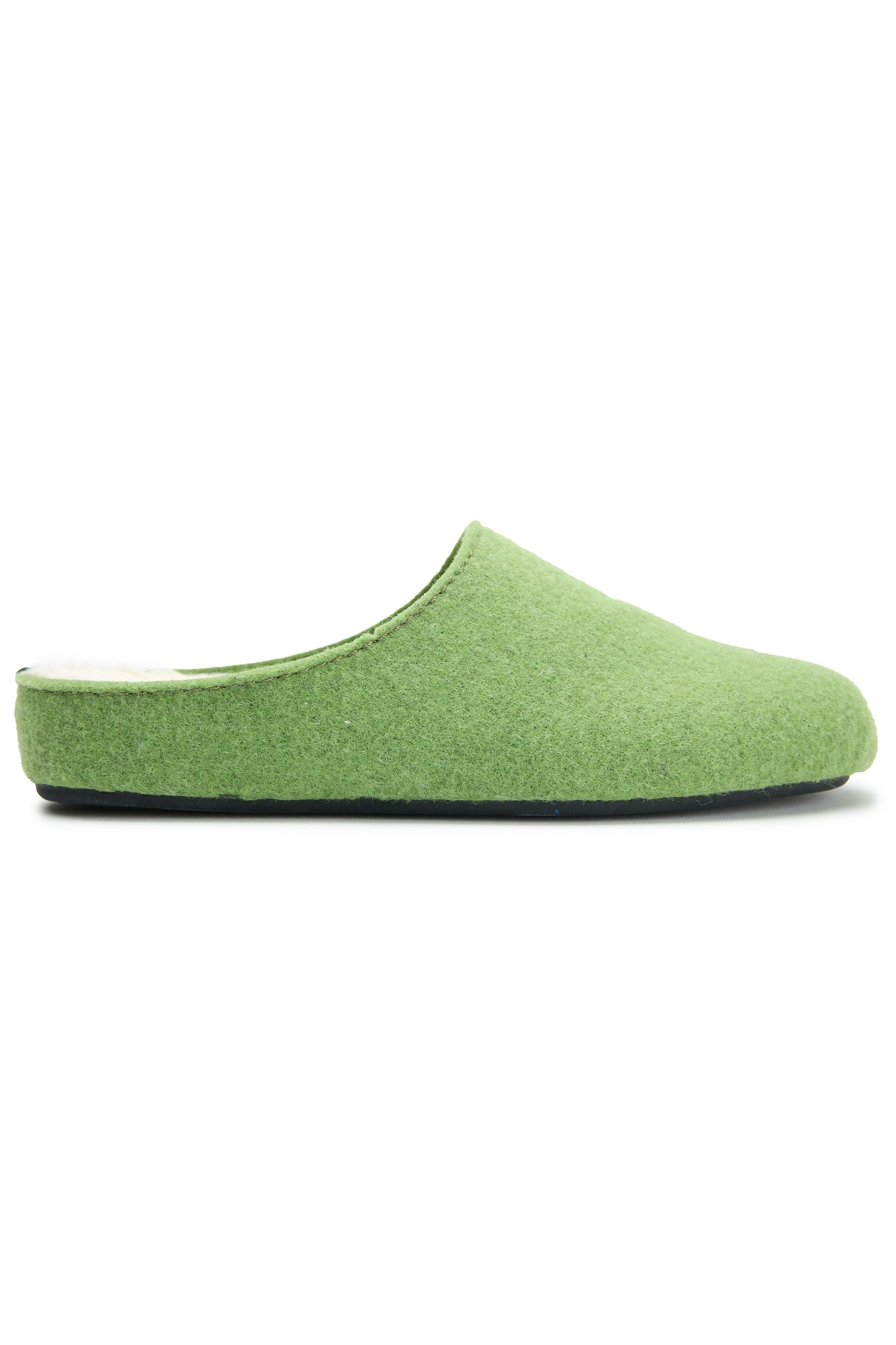 V.GAN womens vegan Slippers Mule Women Date Green