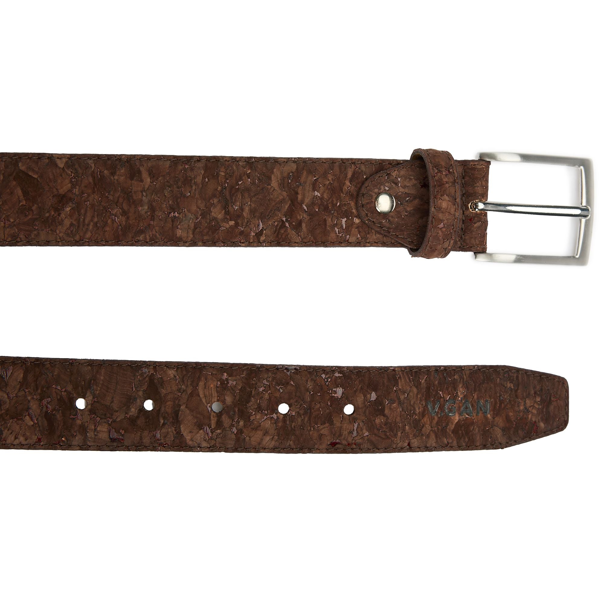 V.GAN men vegan Belt Cork 3.5cm Brown