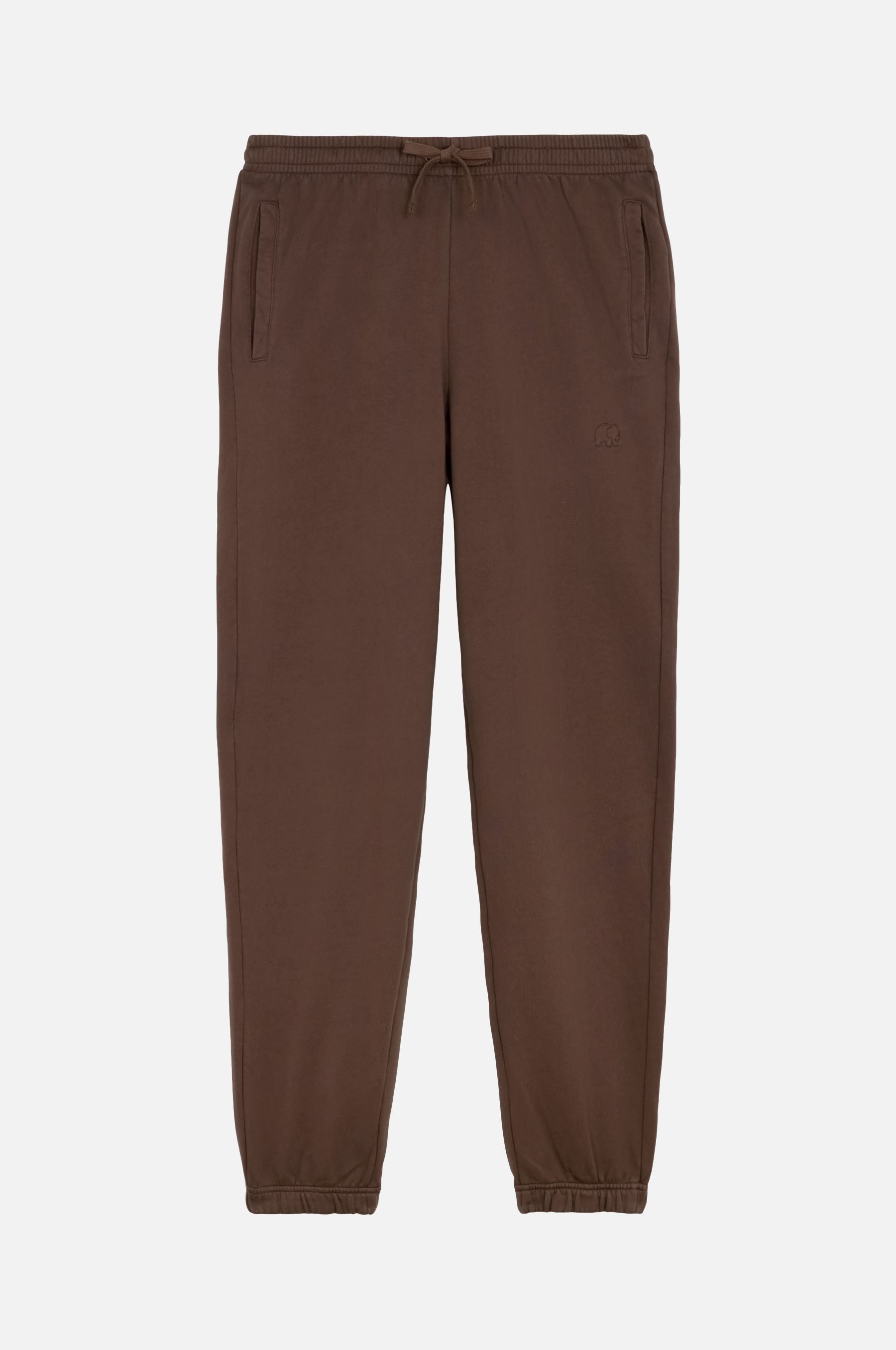 Trendsplant men vegan Sweatpants Essential Shaved Chocolate Brown