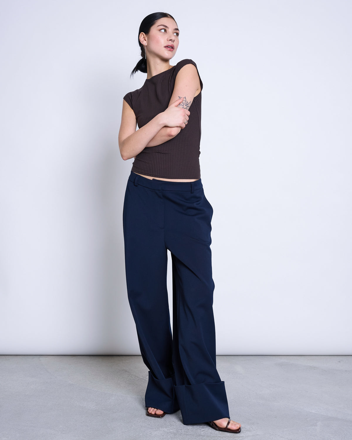 JAN 'N JUNE womens vegan T-Shirt Rib Apis Mud