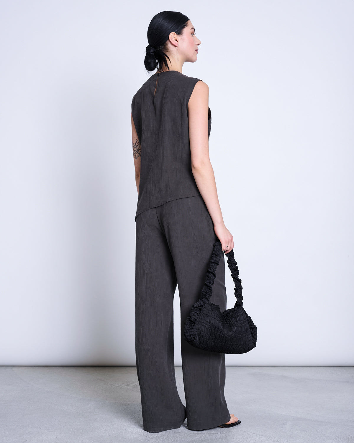 JAN 'N JUNE womens vegan Pants Crinkle Hava Mud