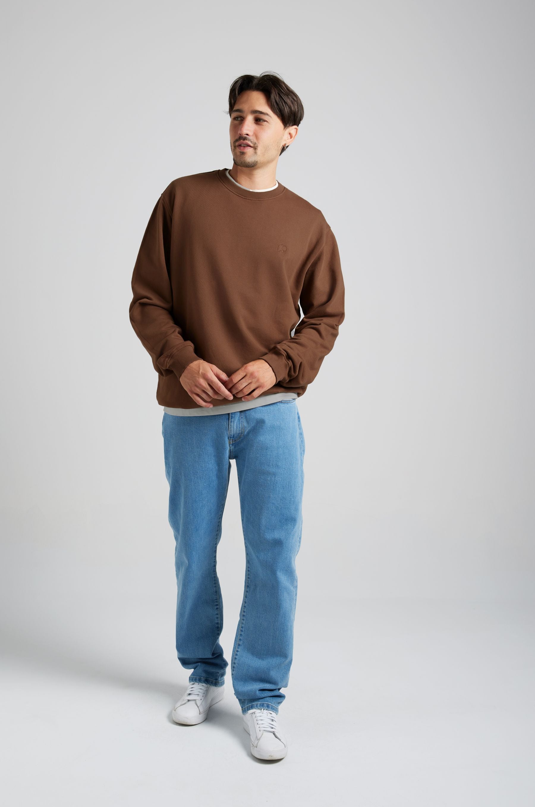 Trendsplant men vegan Sweatshirt Essential Carafe Brown