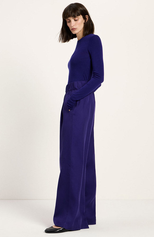 Lanius womens vegan Pants Wide Leg Violet