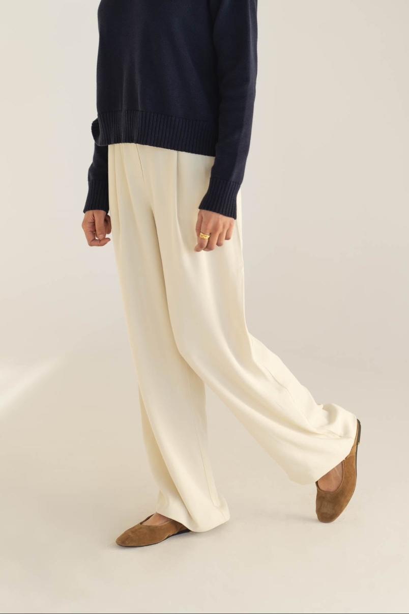 NÃ¤z Damen vegan Hose Mara PerlweiÃŸ