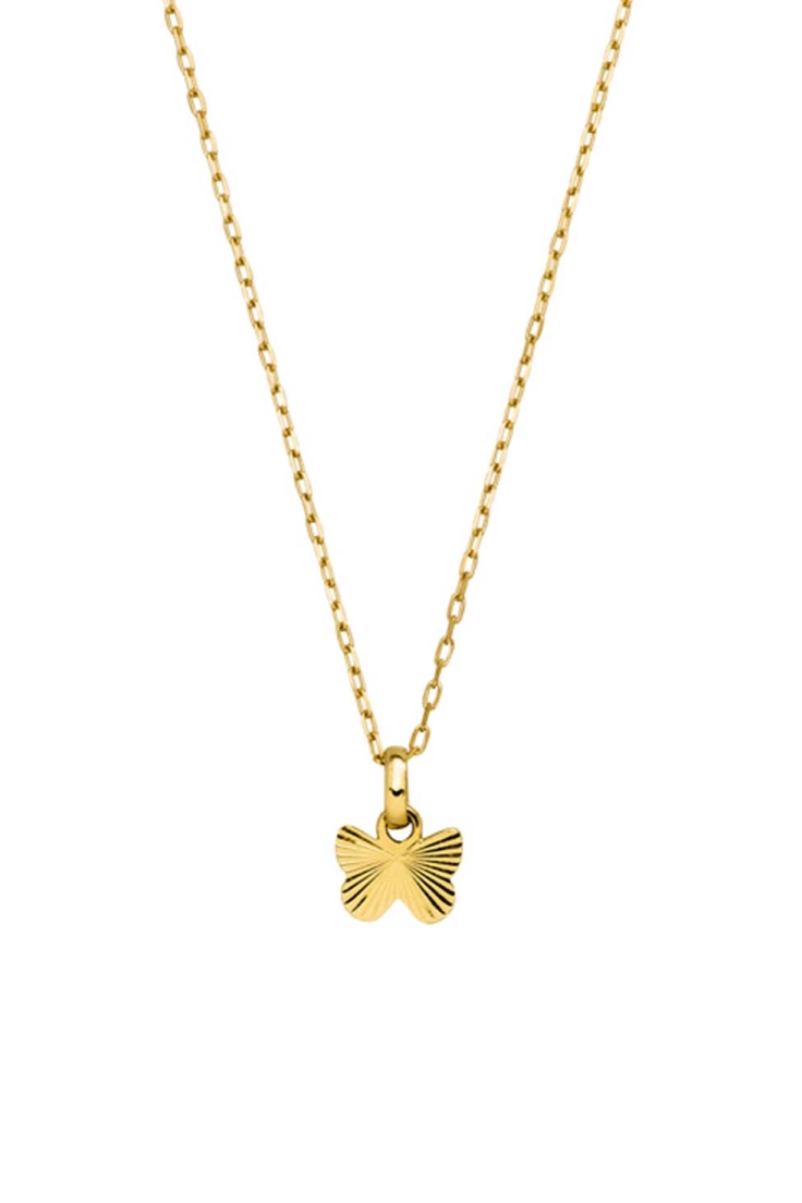 Image of Dear Darling Berlin dames vegan Ketting Baby Butterfly 14k Echt Goud