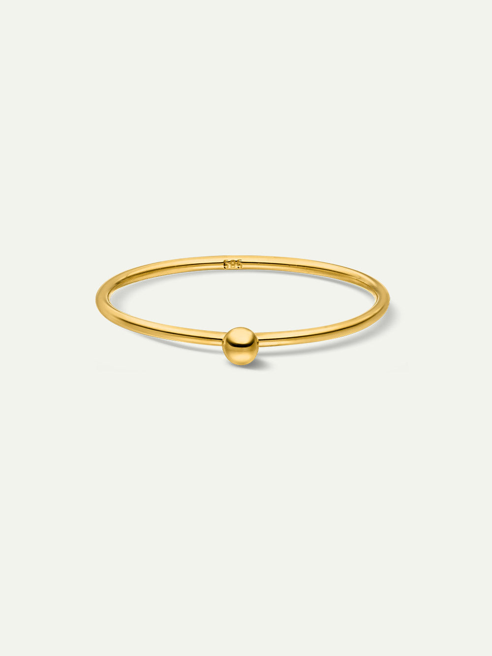 Dear Darling Berlin womens vegan Gold Pearl Ring Vibrant 14k Real Gold