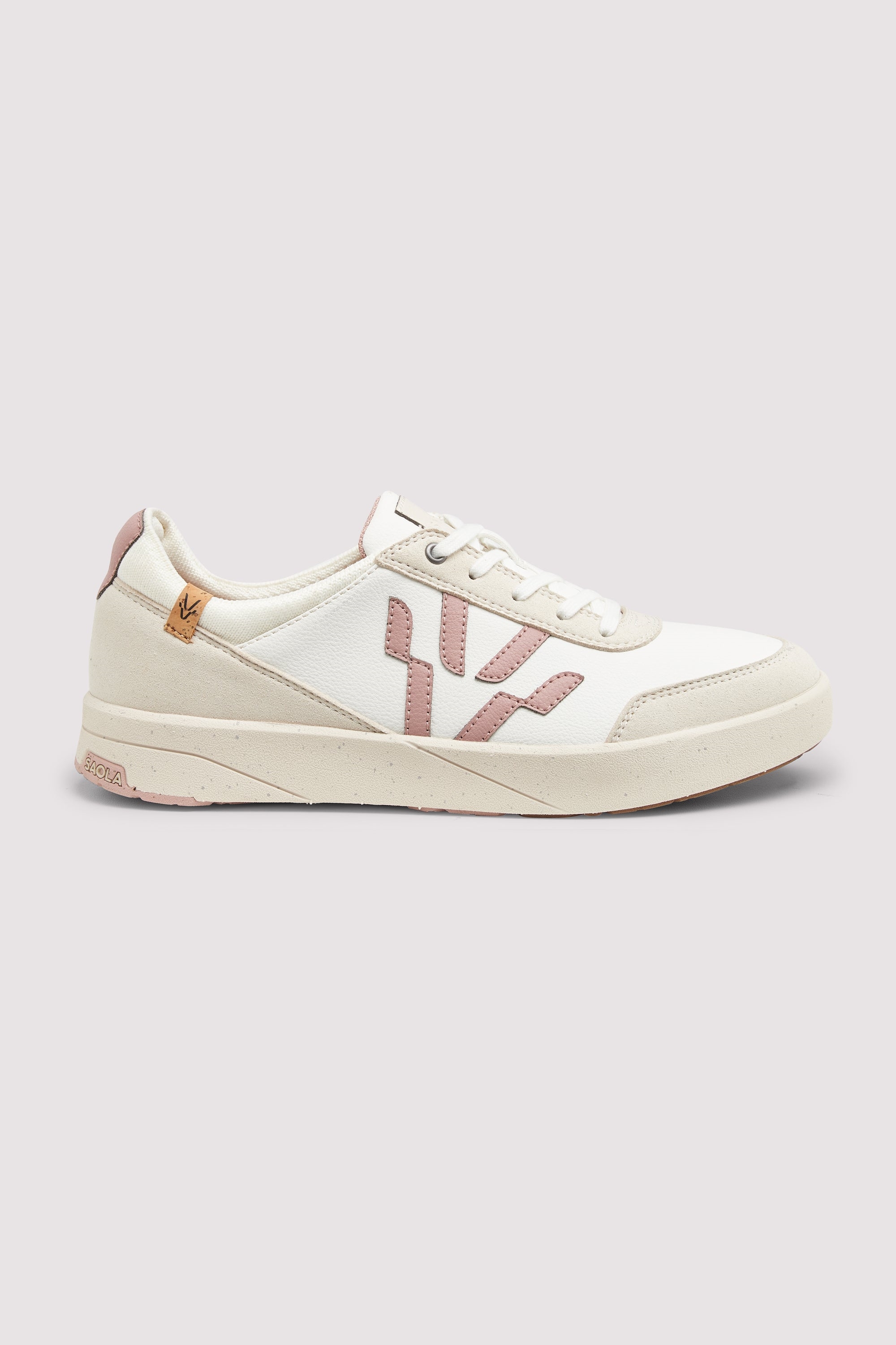SAOLA Damen vegan Sneaker Damen Cali White Rose
