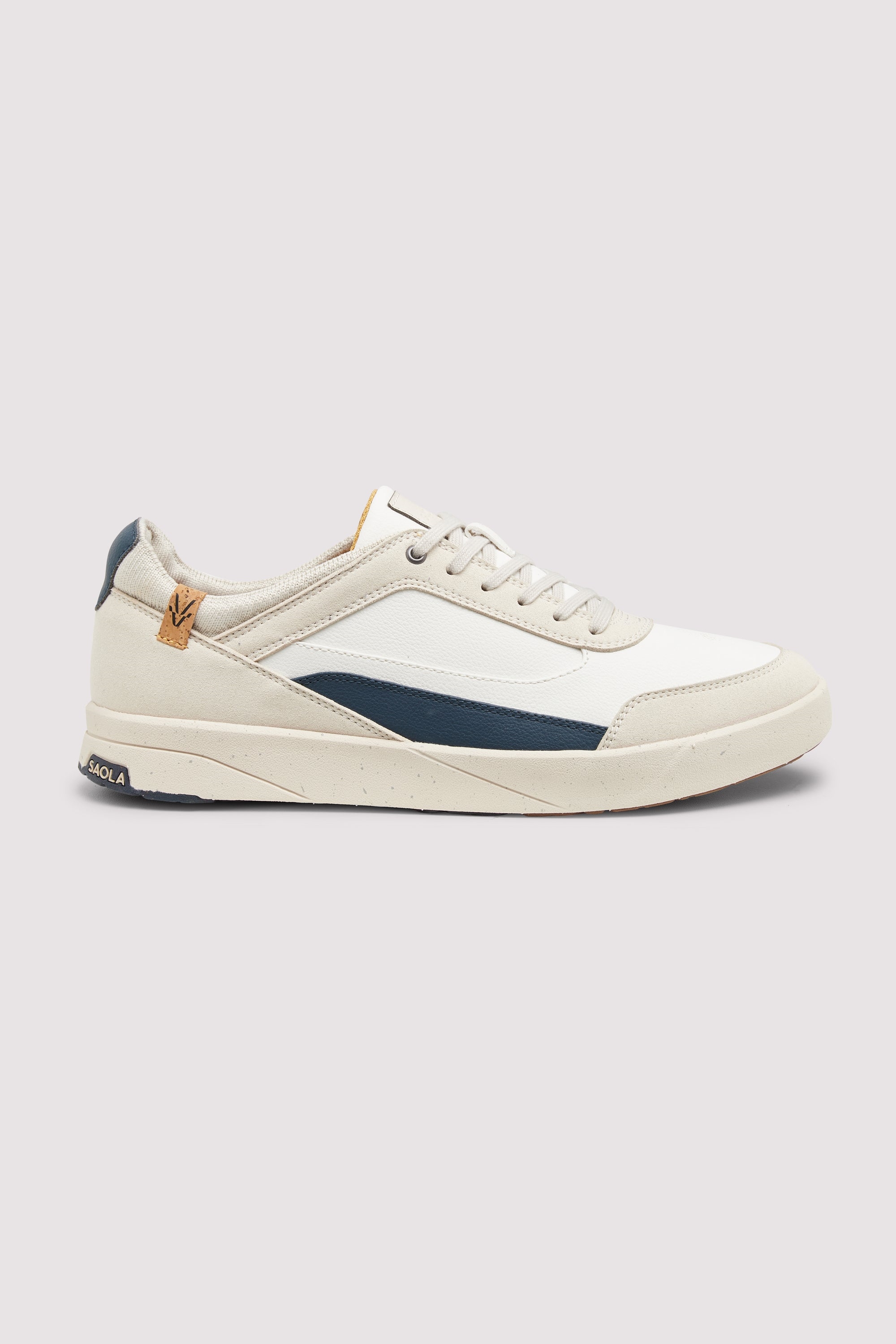 SAOLA Herren vegan Sneaker Herren Quito Wei&Atilde;Ÿ/Marineblau