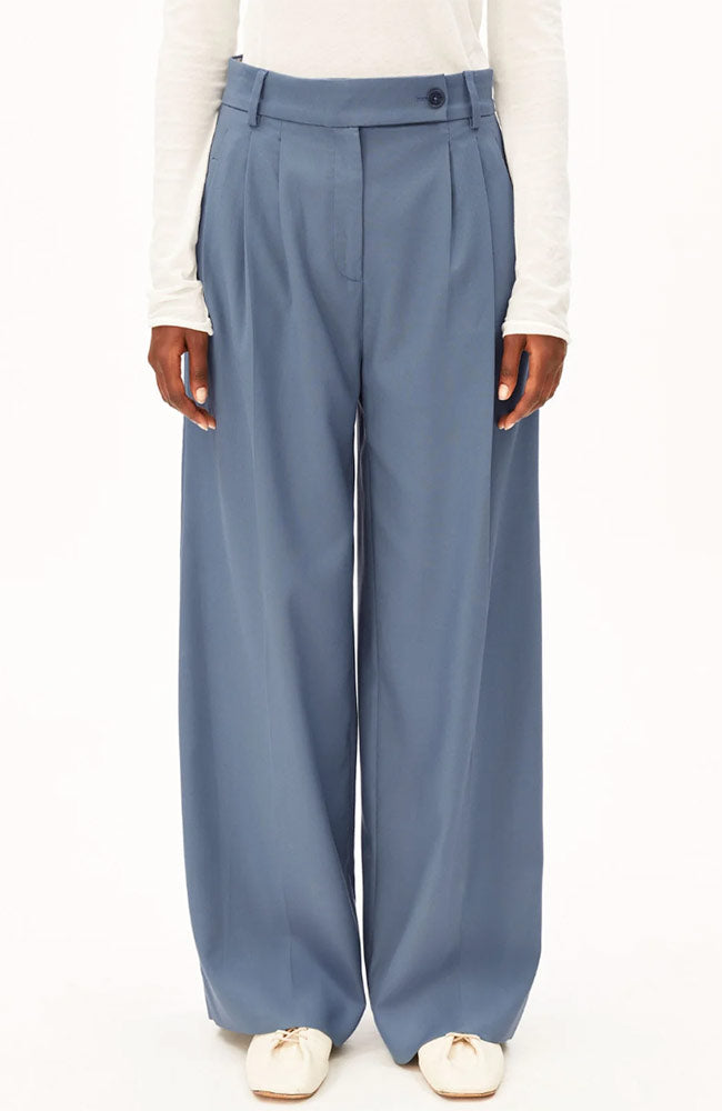 ARMEDANGELS Damen vegan Hose Kaayua Dusty Moon Blue