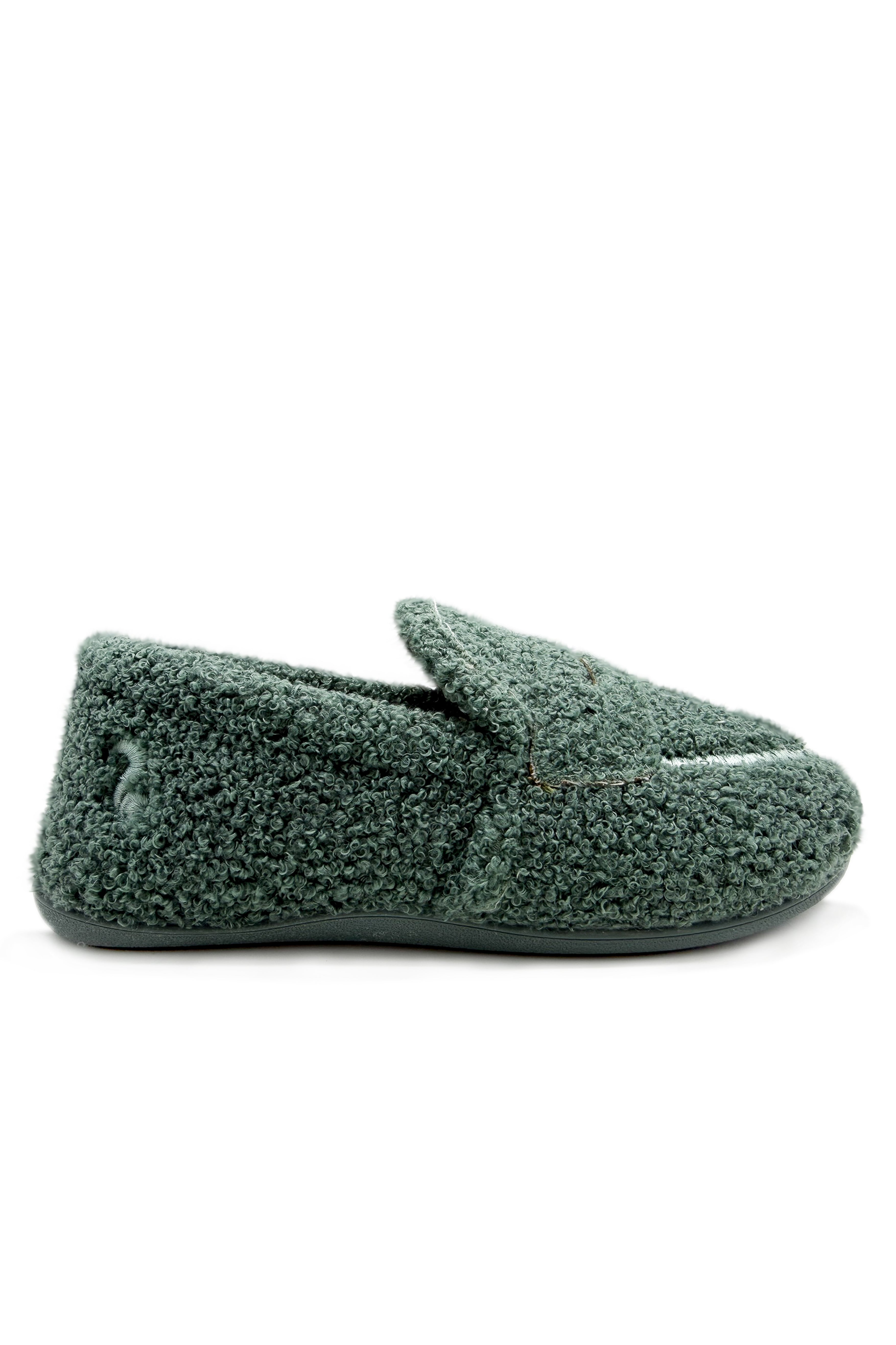 thies womens vegan Loafers Rec Teddy Petrol Green