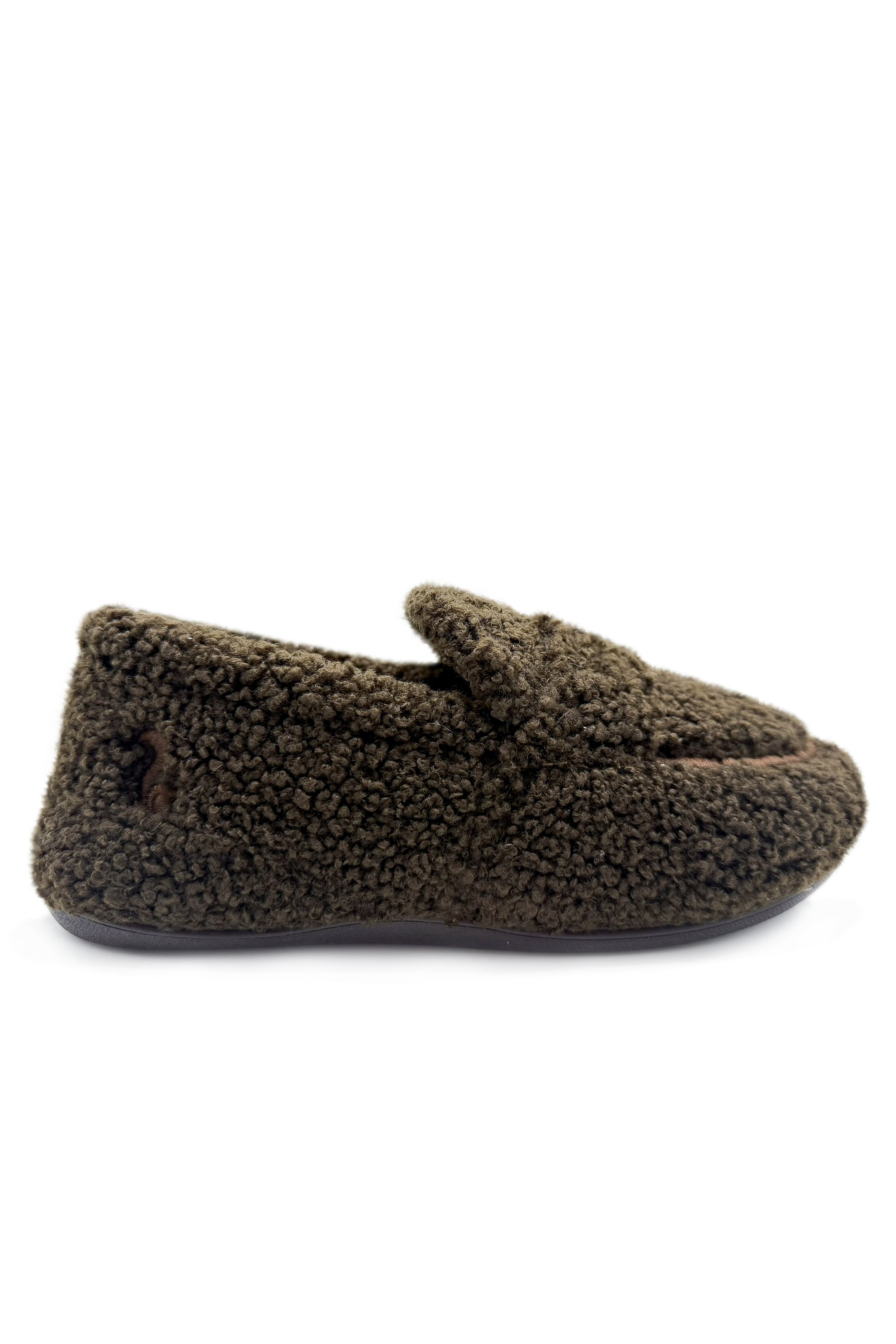 thies womens vegan Loafers Rec Teddy Chocolate Brown