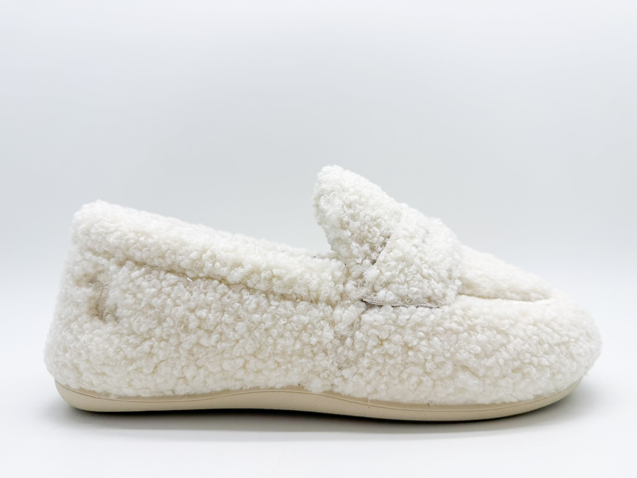 thies womens vegan Loafers Rec Teddy Off White