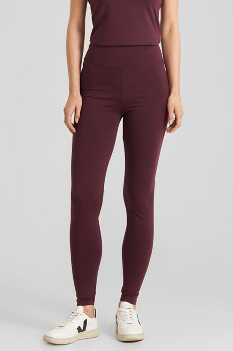 DEDICATED womens vegan Leggings Sanna Fig Red